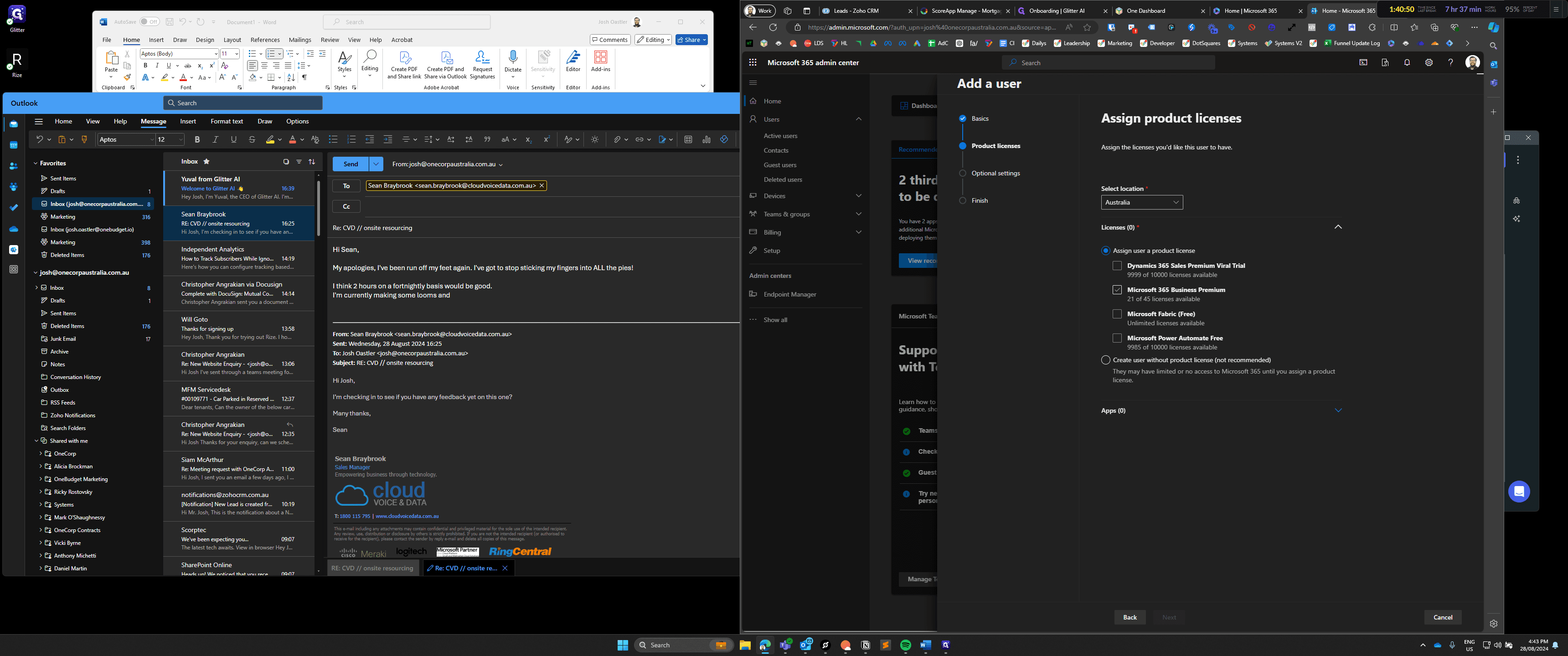 Step #16: Click on "Microsoft 365 Business Premium"