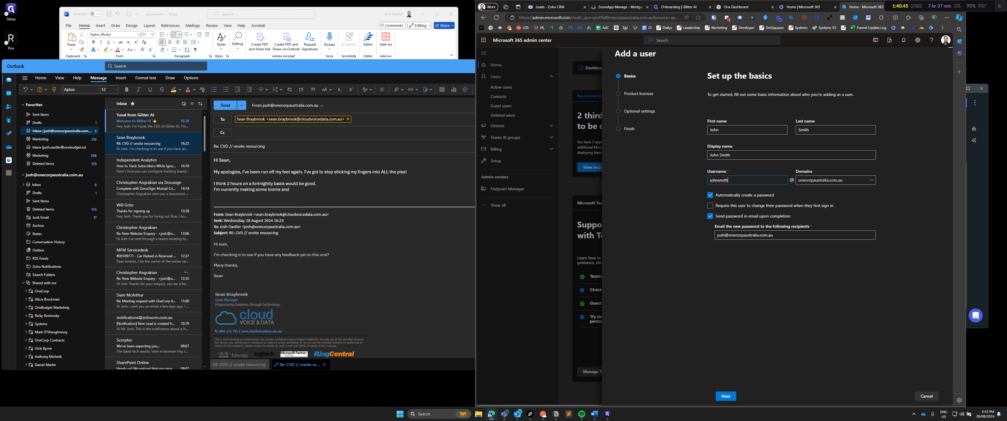 Step #14: Click on "✓ Automatically create a password"