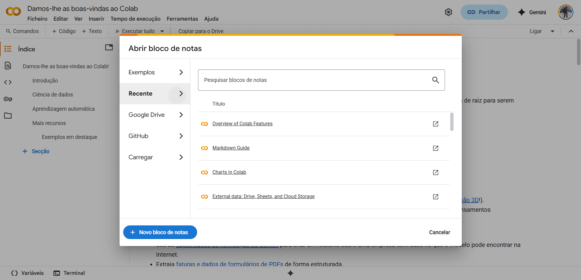 Step #5: Programas Criados Recentemente
