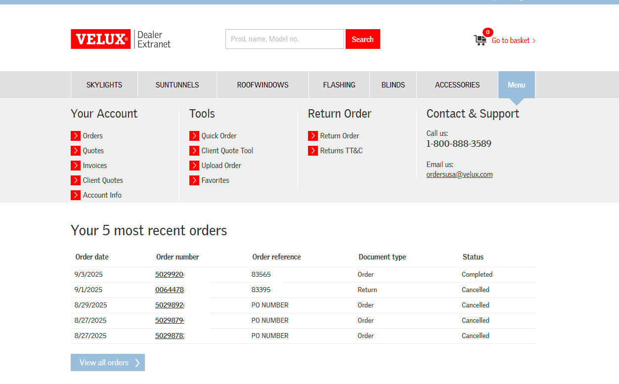 Step #1: Select from the product offering tabs.
