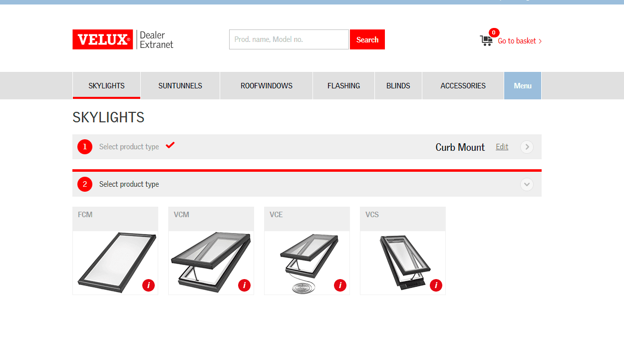 Step #3: Select your product model.