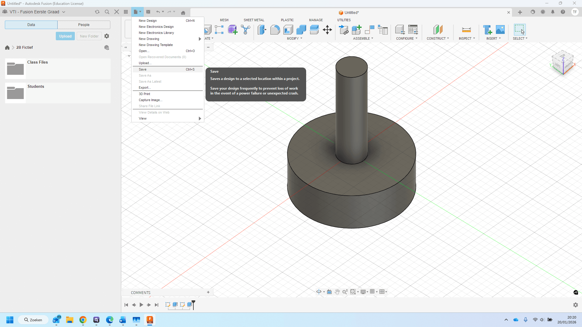 Step #19: Klik op "File - Save"
