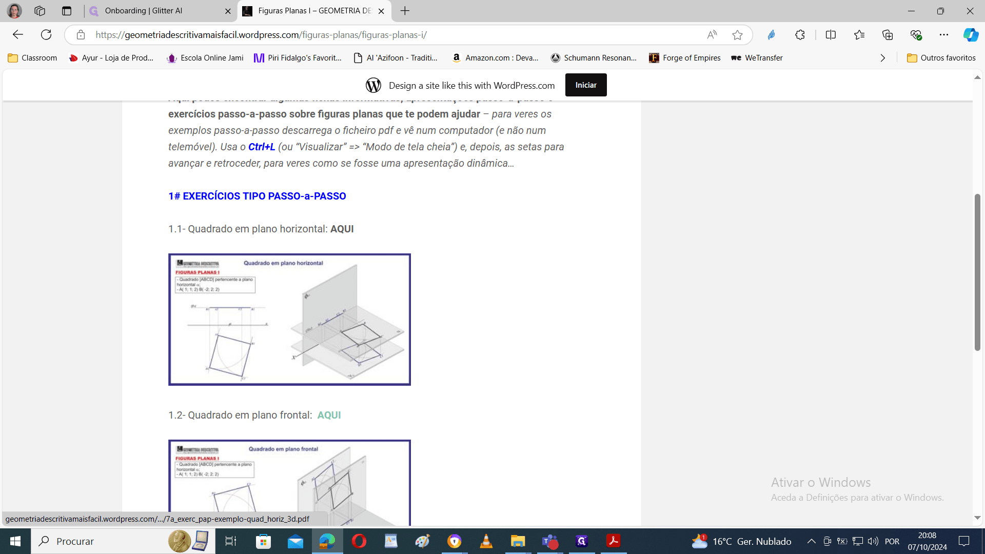 Step #2: Clicar em "AQUI" para abrir o ficheiro em formato pdf