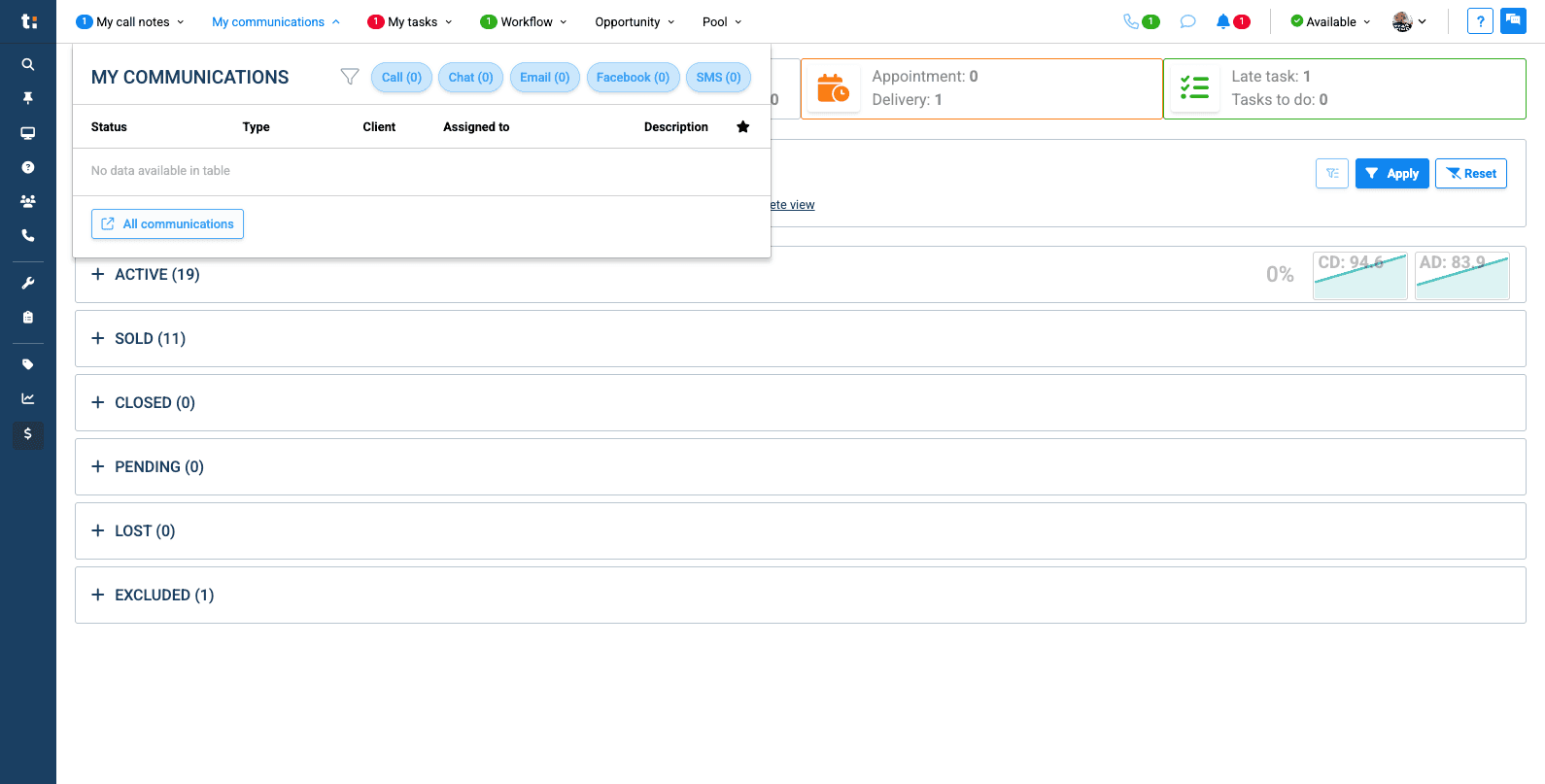 Step #2: Then, go to "All Communications" to access your inbox.