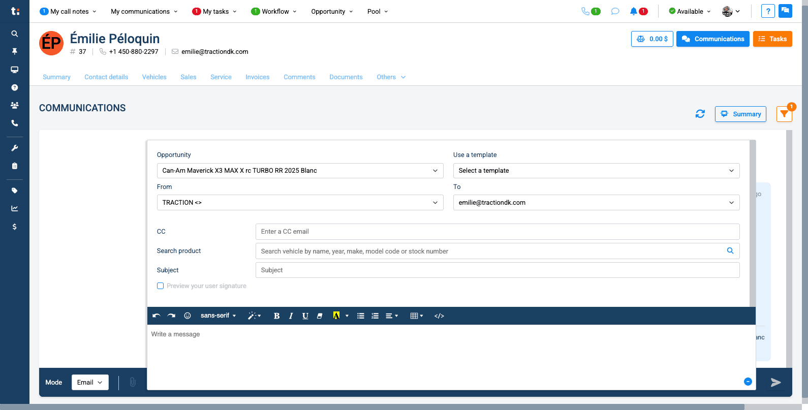 Step #12: Select the template you want to use in the dropdown menu