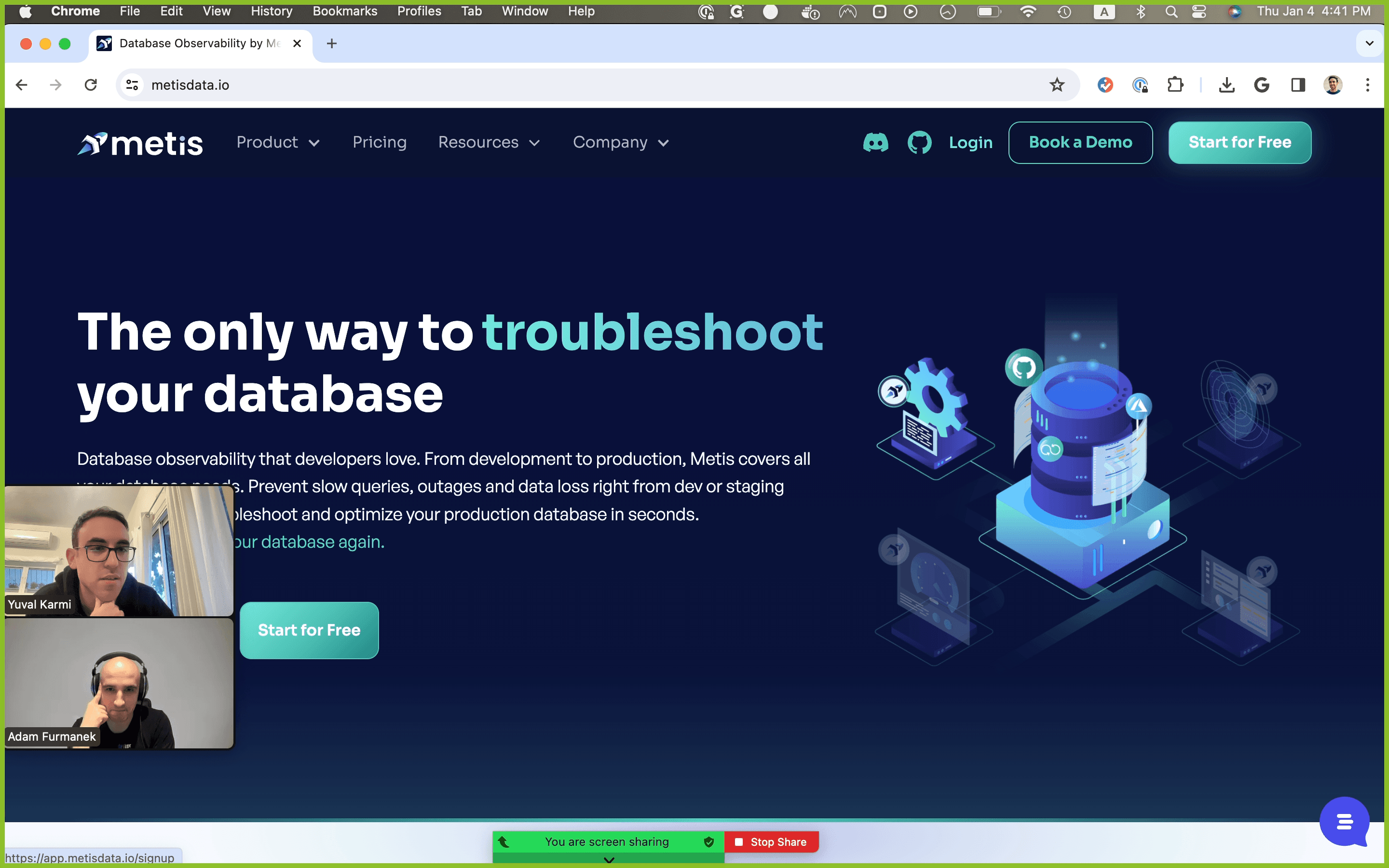 Step #4: Click "Start for Free"
