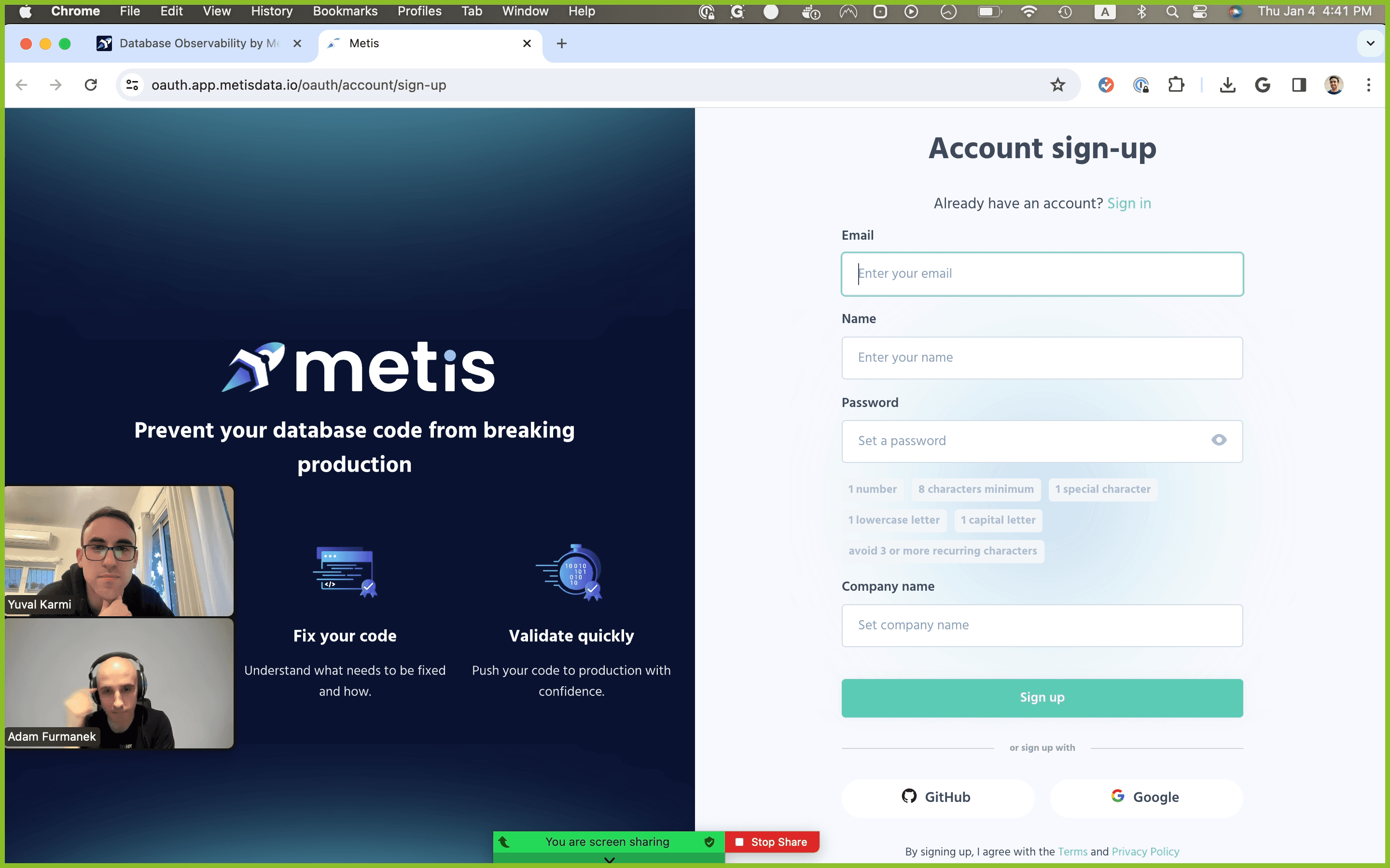 Step #5: Click "Enter your email"