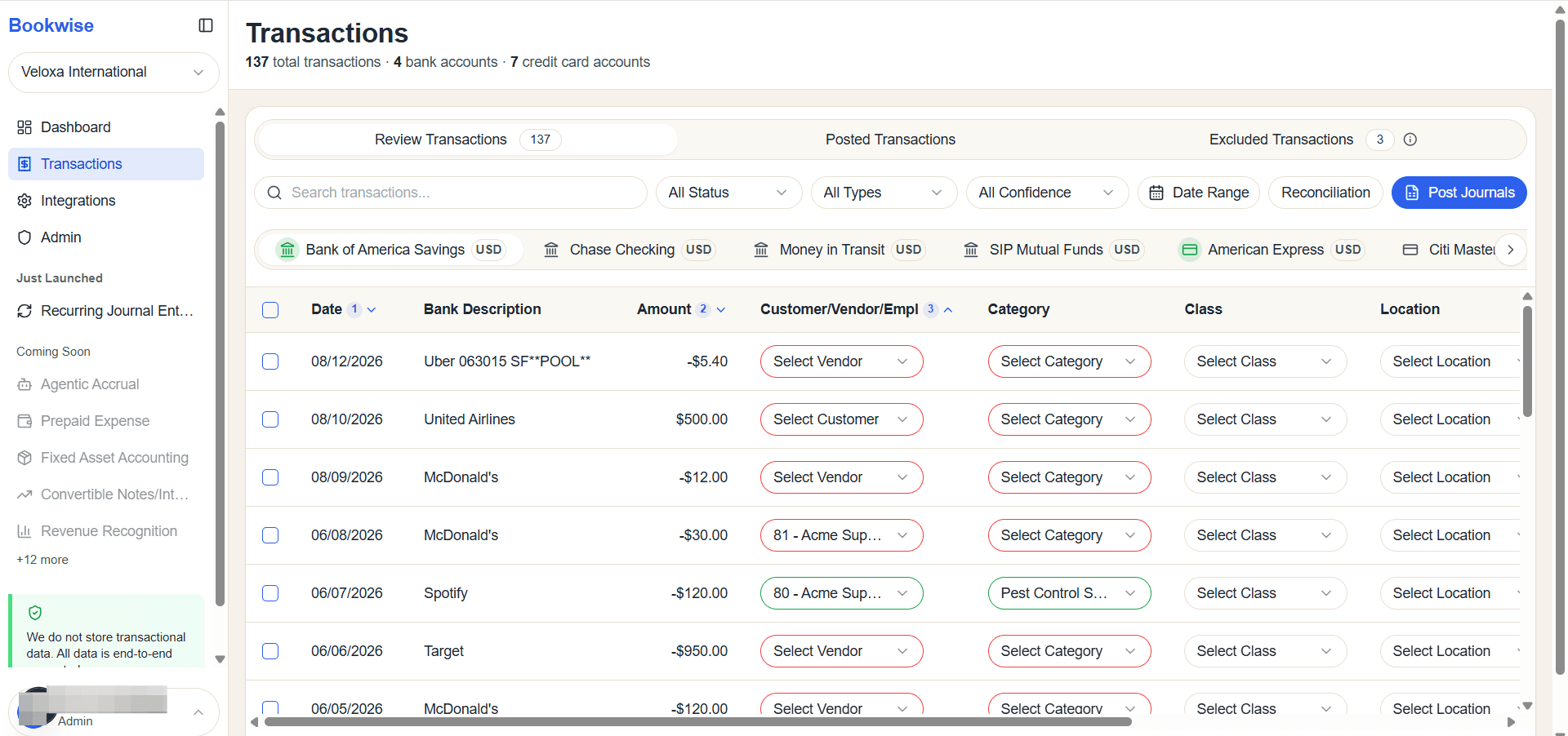 Step #3: Click on Customer/Vendor