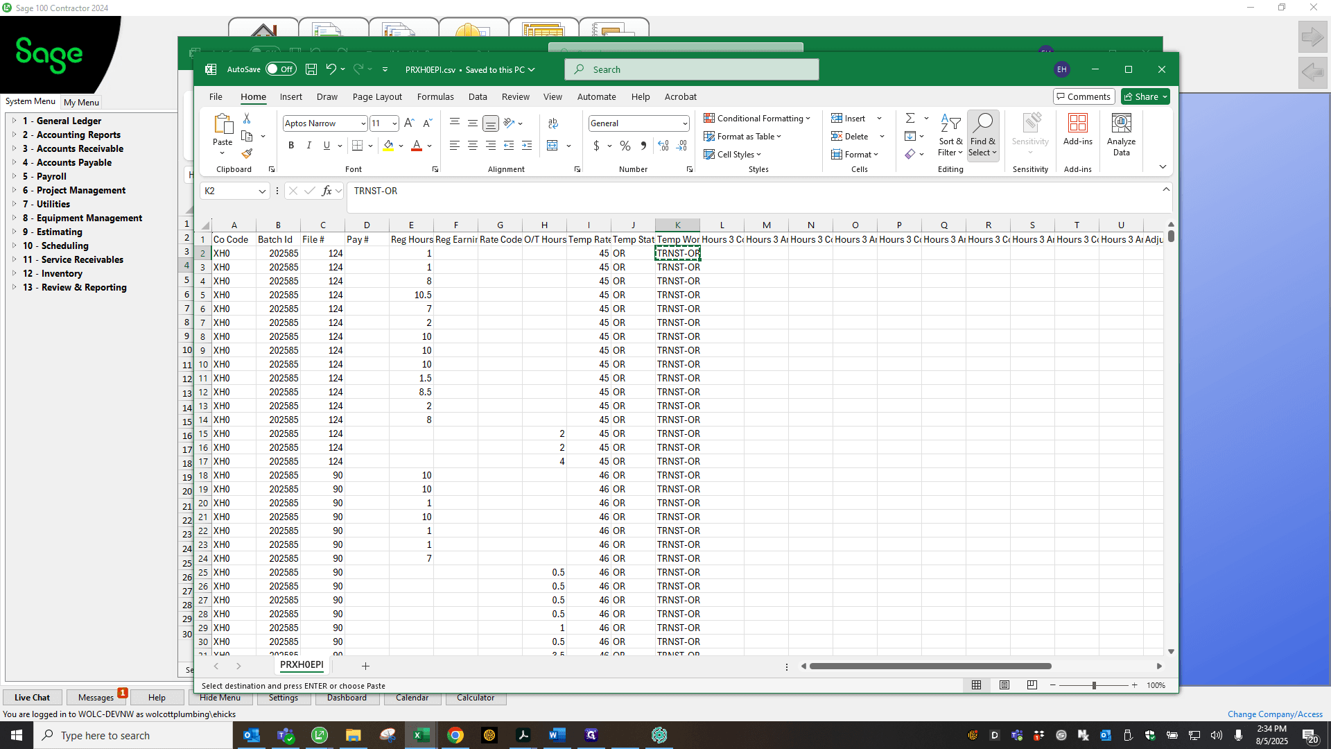 Step #68: Click on "Sort & Find &"