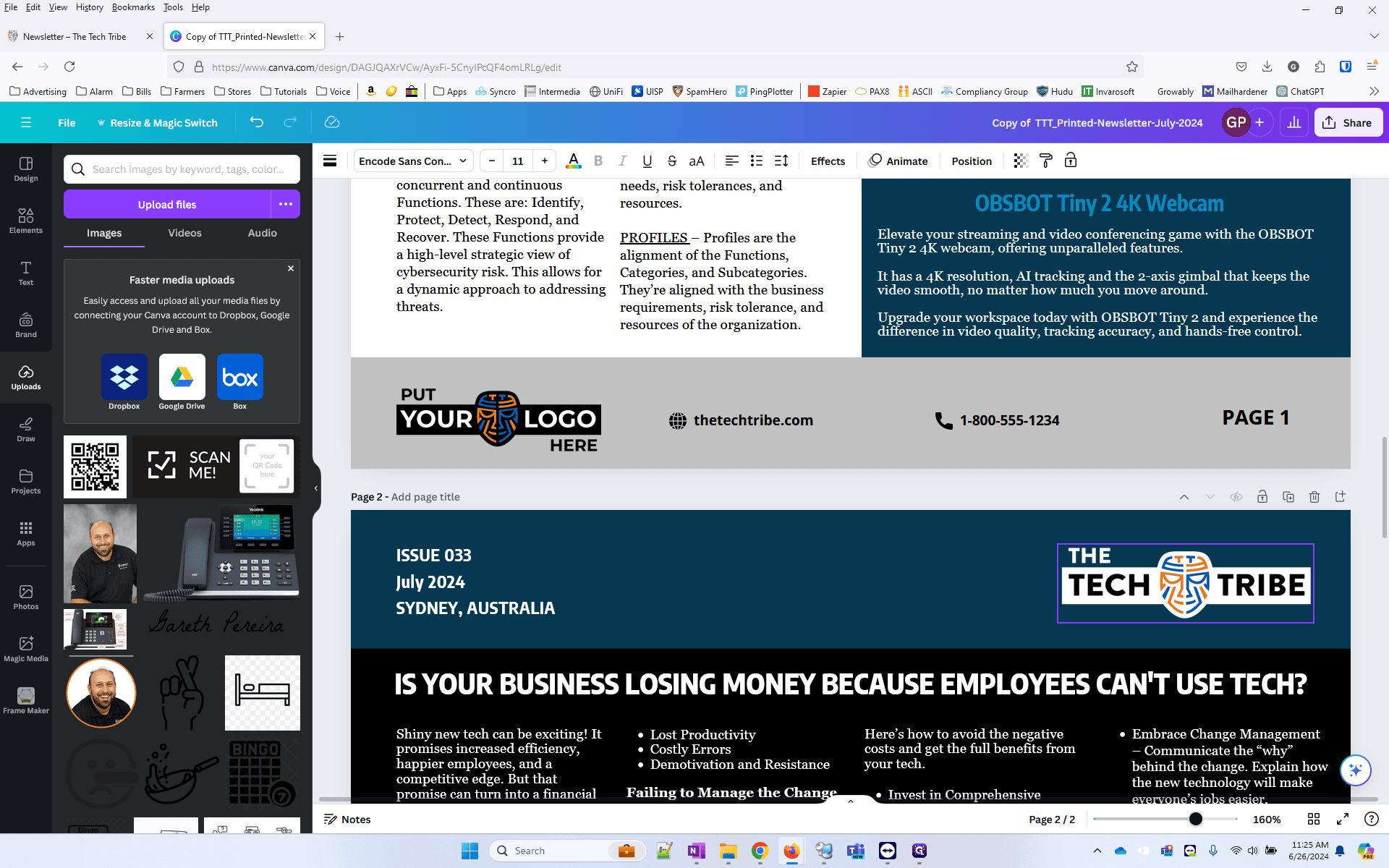 Step #39: Delete the header info from the 2nd page.