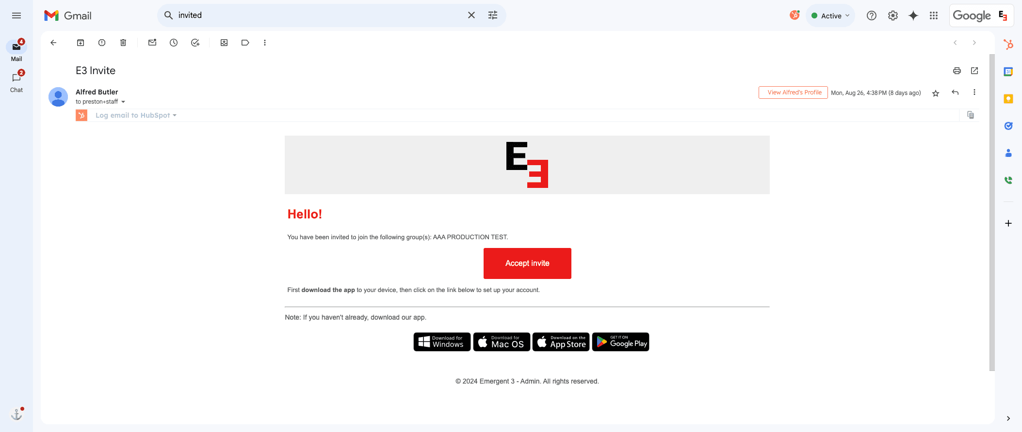 Step #12: Click on "Accept invite"
