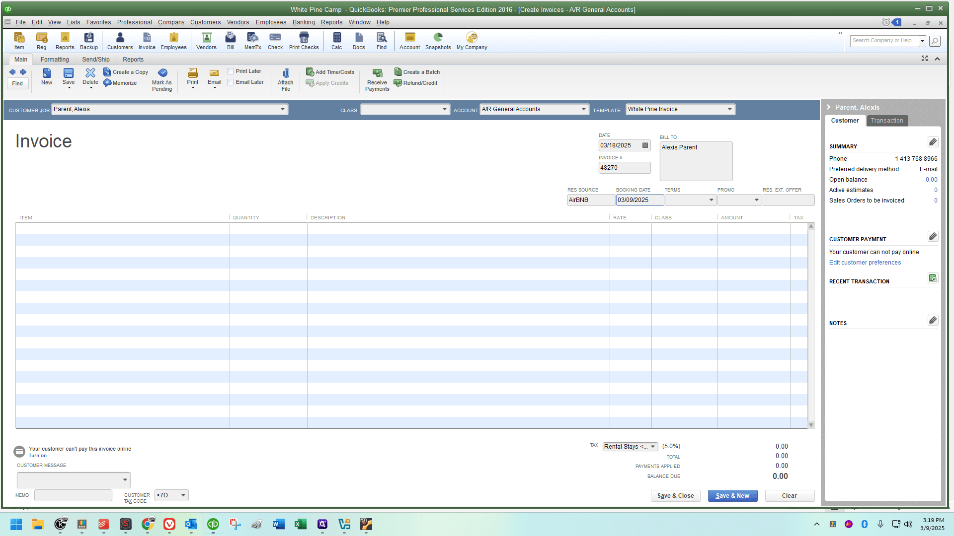Step #23: Just a quick reminder: we run reports and filter by the booking date. So, it's crucial that this date follows the exact format as shown here (mm/dd/yyyy) such as using 03 instead of just 3.