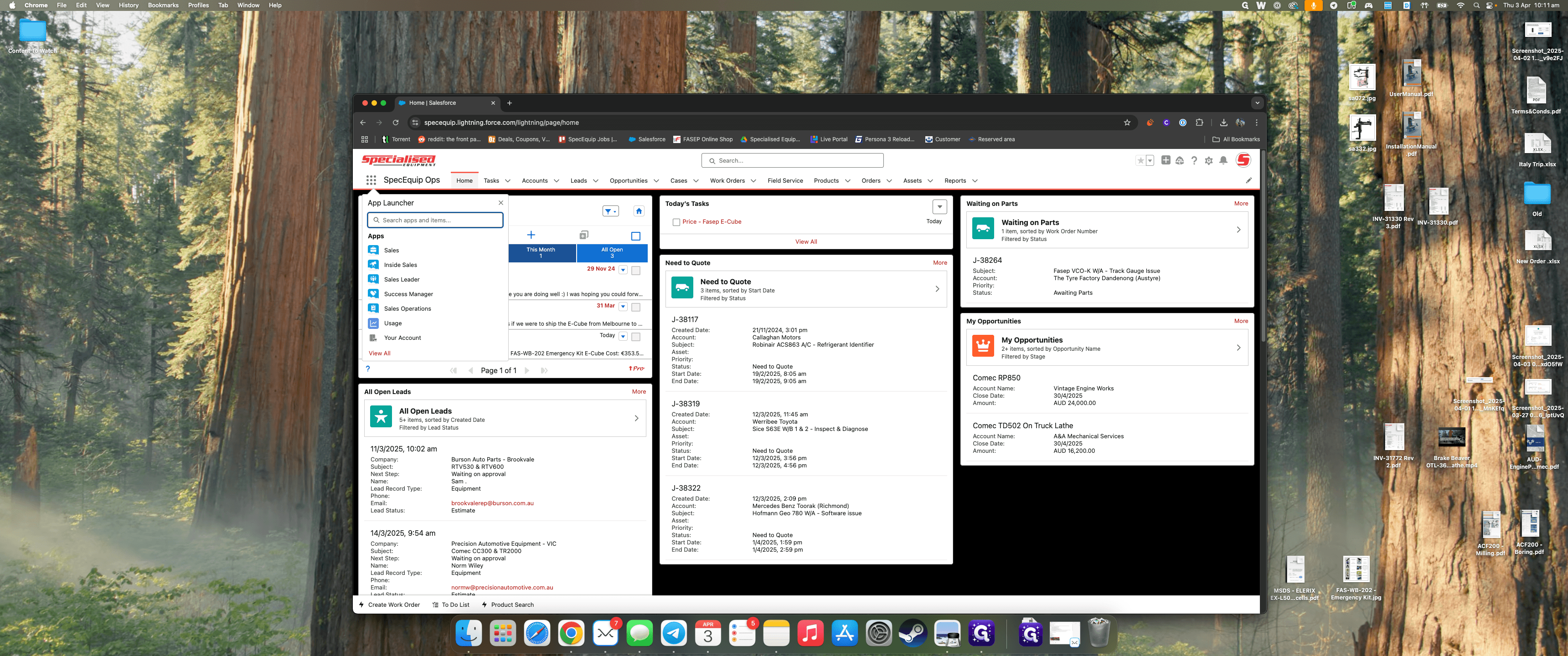 Step #6: Click on "the Application Launcher"