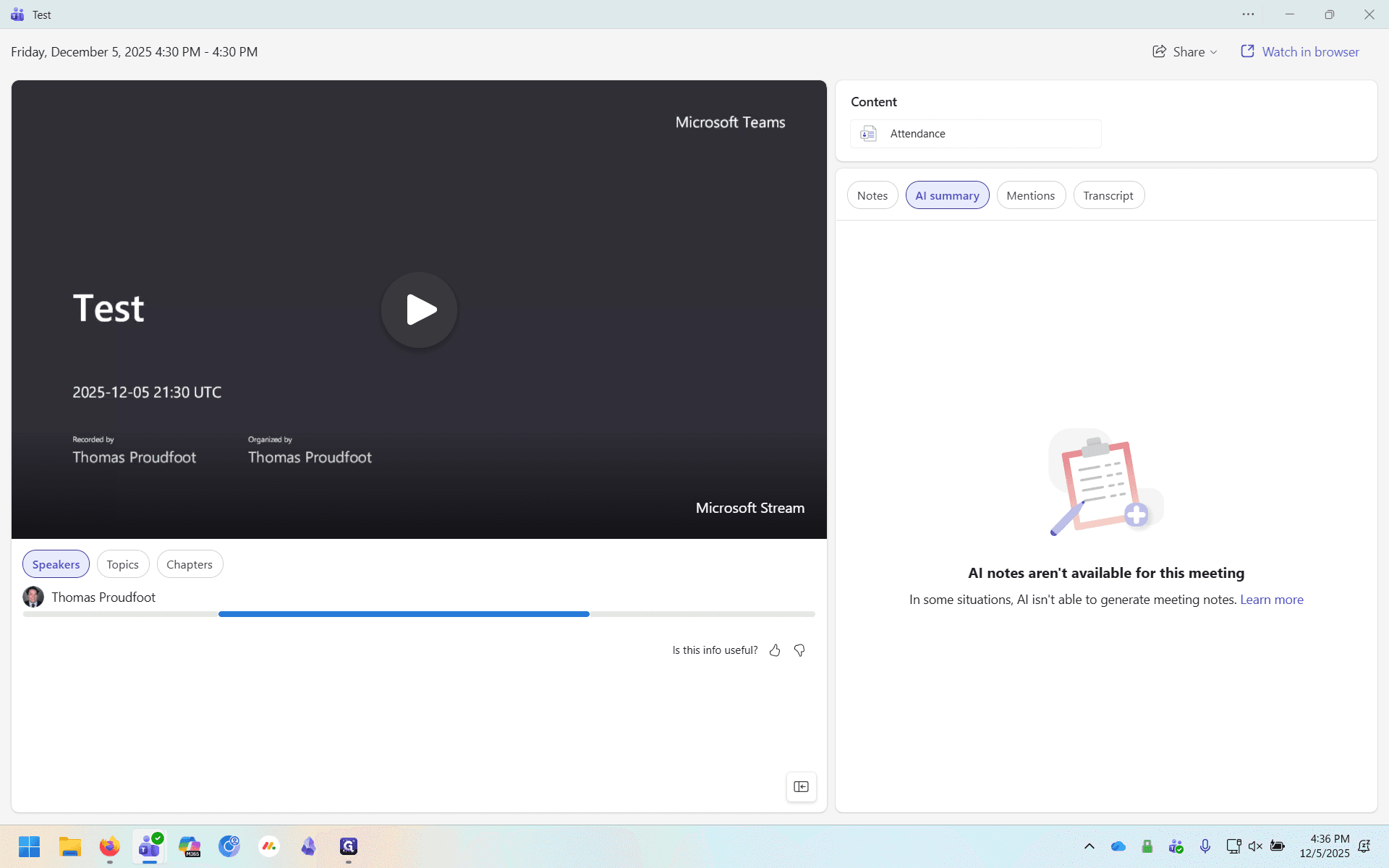 Step #3: Click on "Watch in browser"