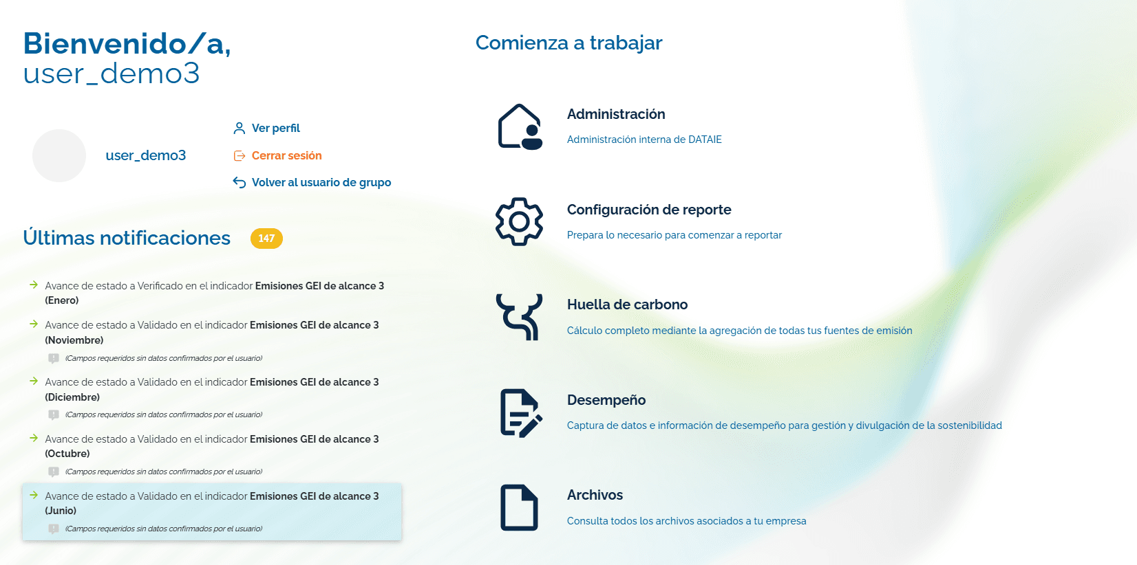 Step #1: Haz clic en «Configuración de reporte».