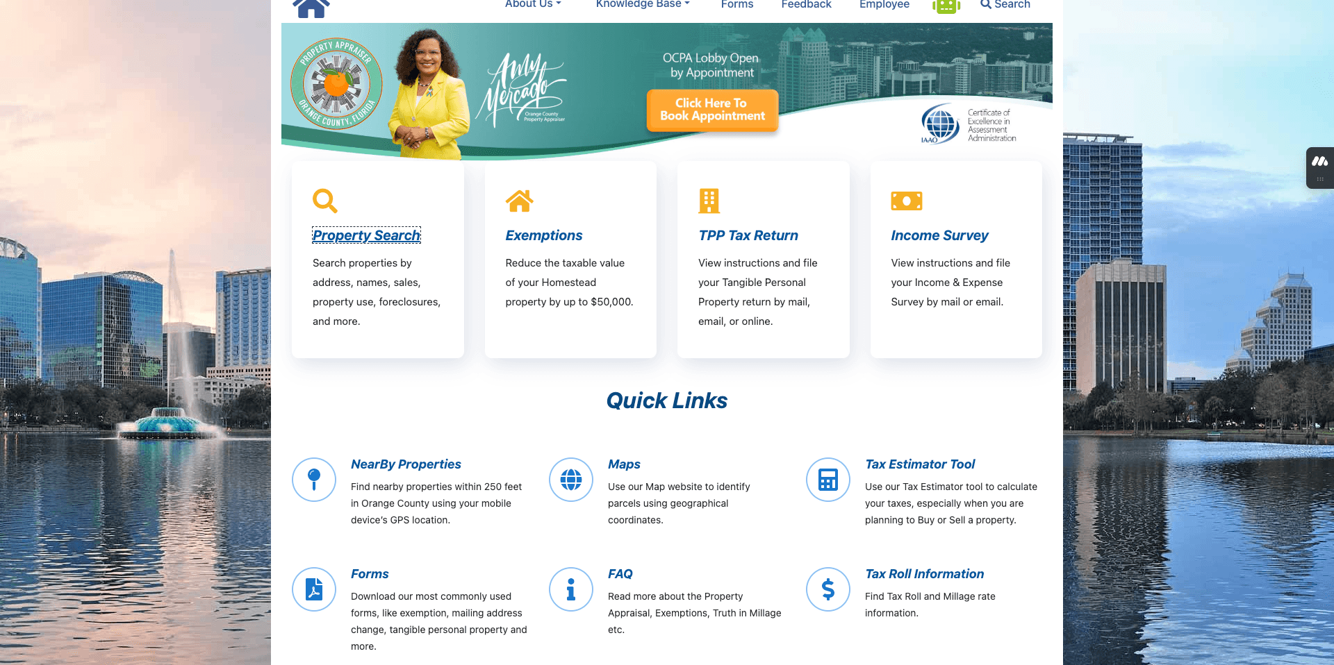 Step #2: Click on "Property Search"