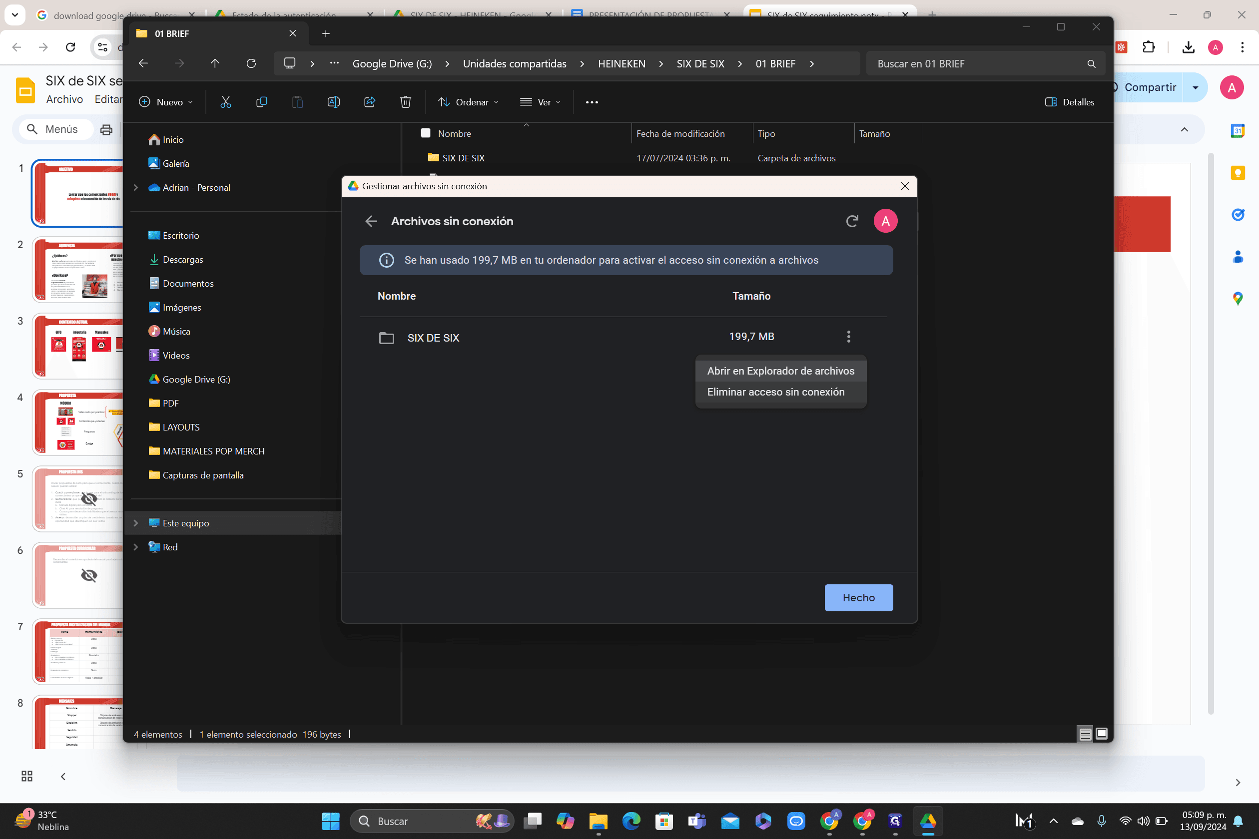 Step #31: Hagan clic en "Eliminar acceso sin conexión"