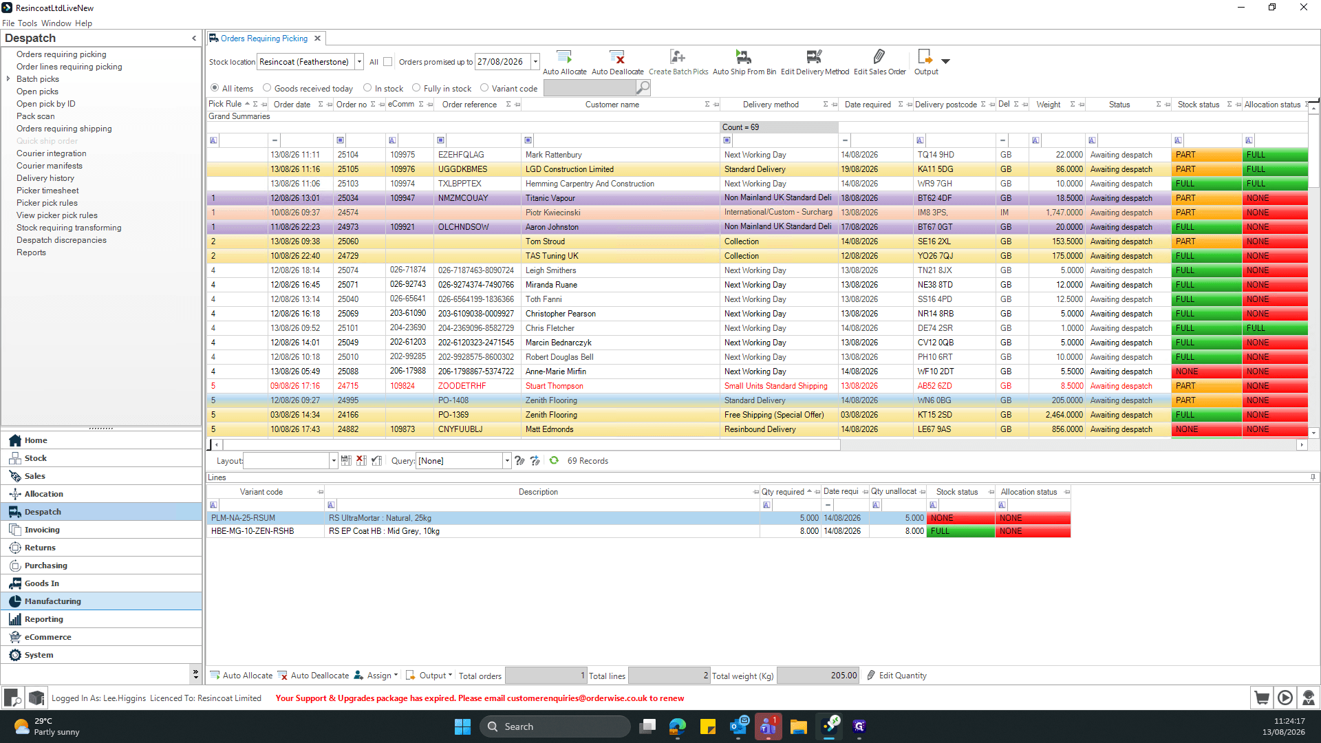 Step #4: Navigate to the Manufacturing module from the main menu.