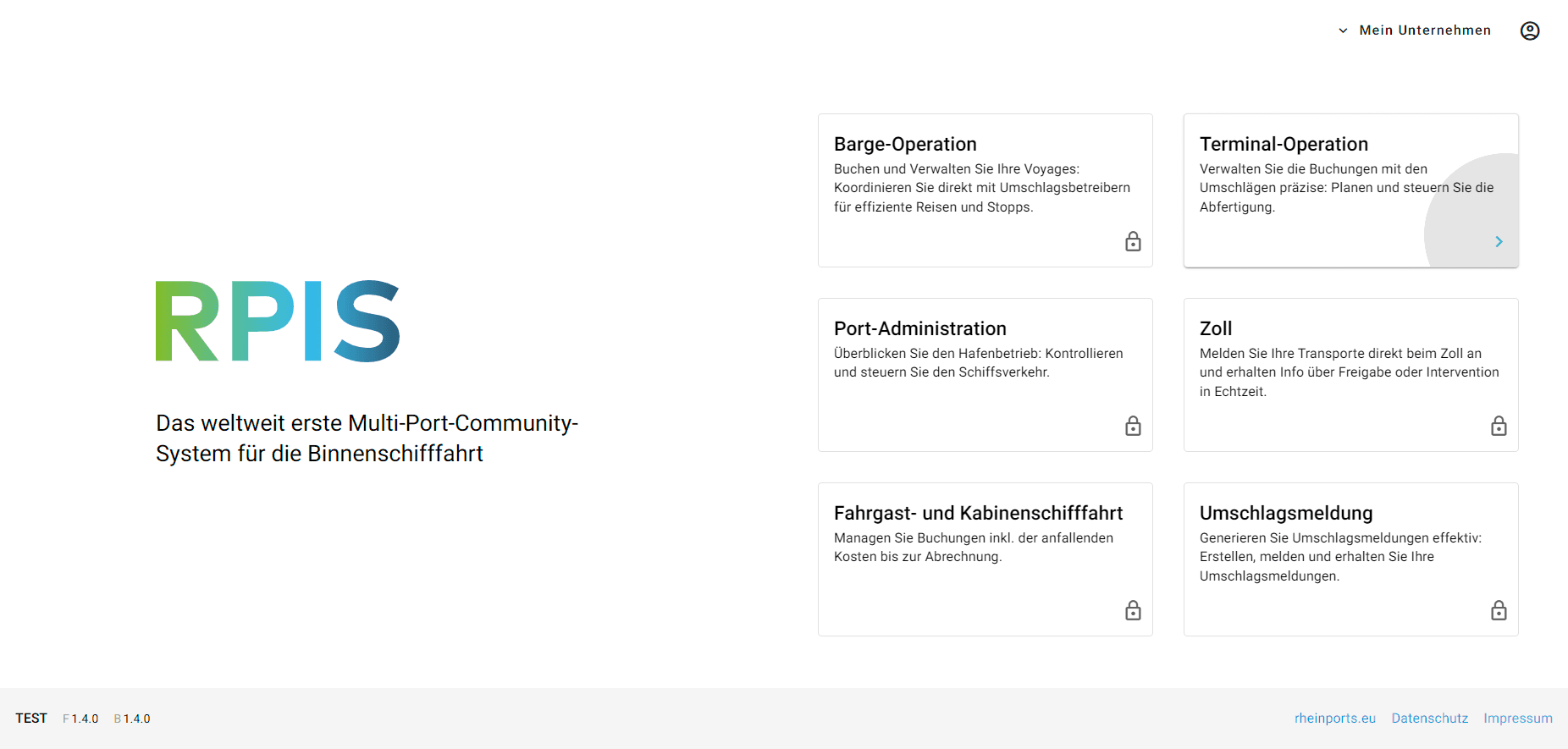 Step #1: Gehen Sie in den Bereich "Terminal - Operation"