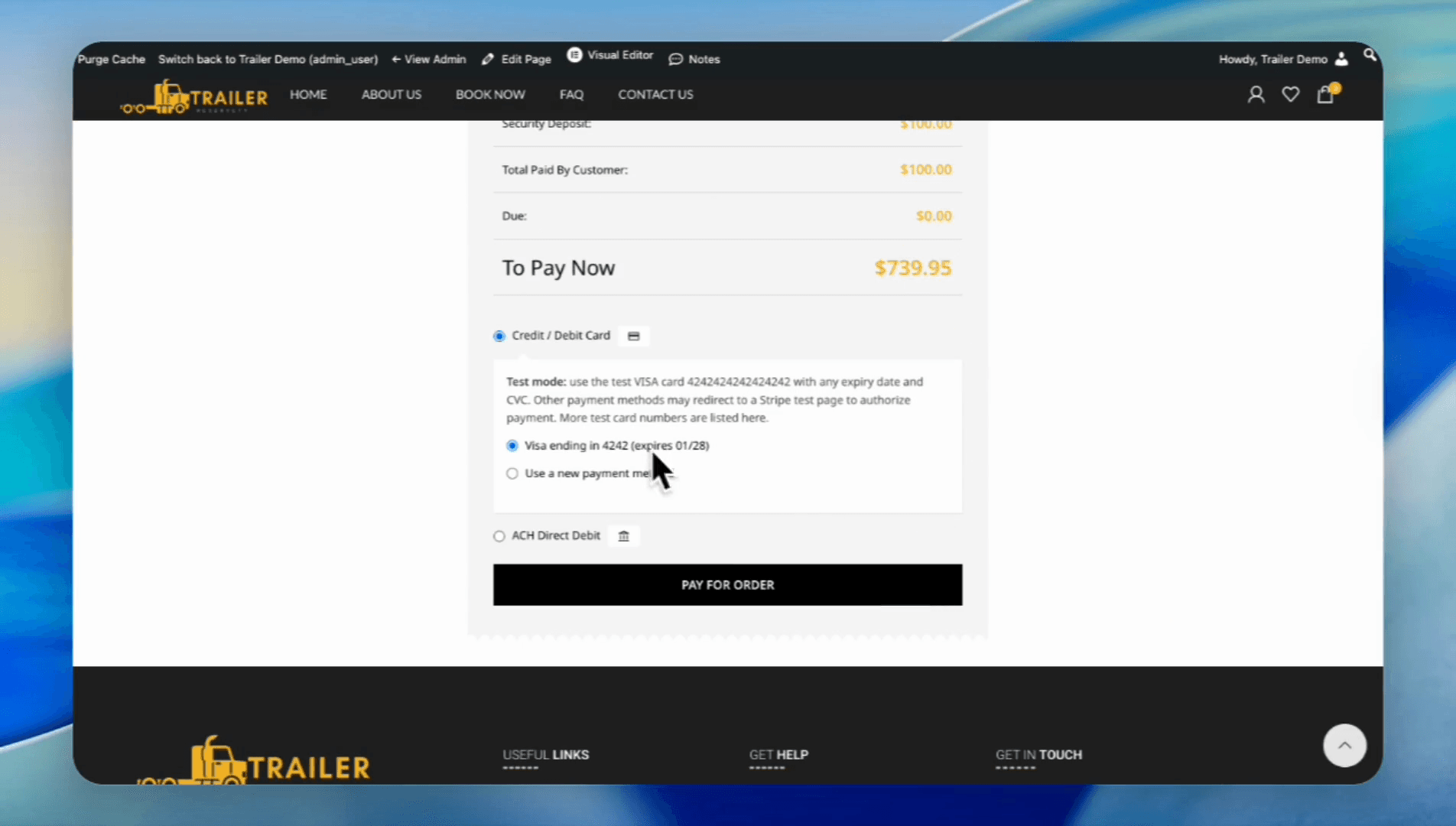 Step #9: Select a payment method.
