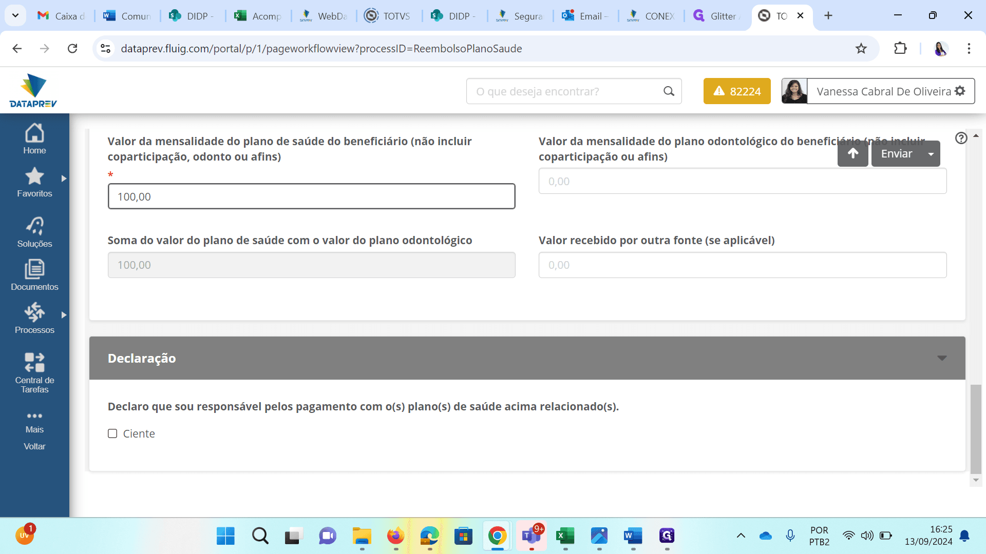 Step #12: Clique em " Ciente"