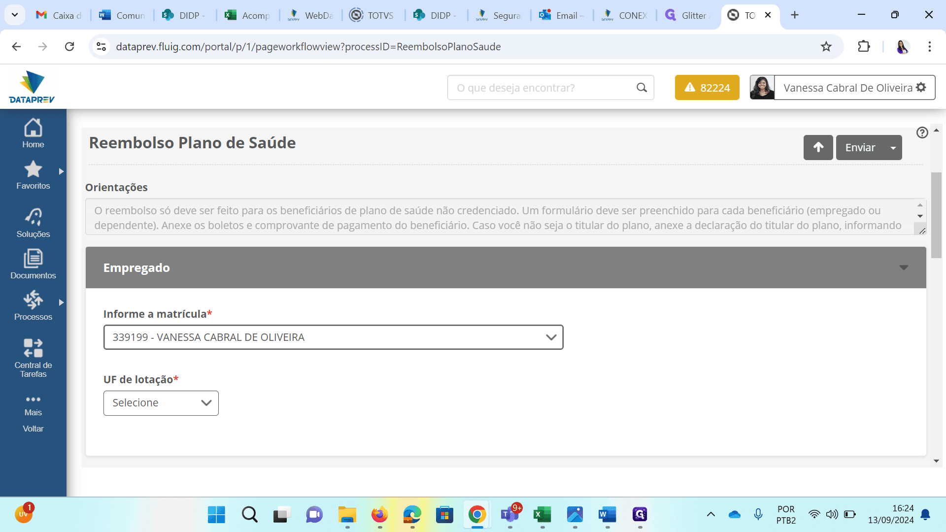 Step #6: Selecione a UF de lotação