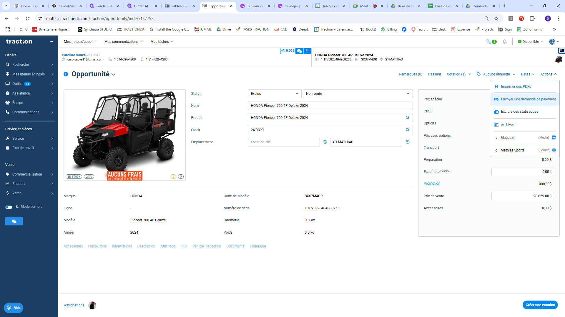 Step #5: Cliquez sur "* Envoyer une demande de paiement"