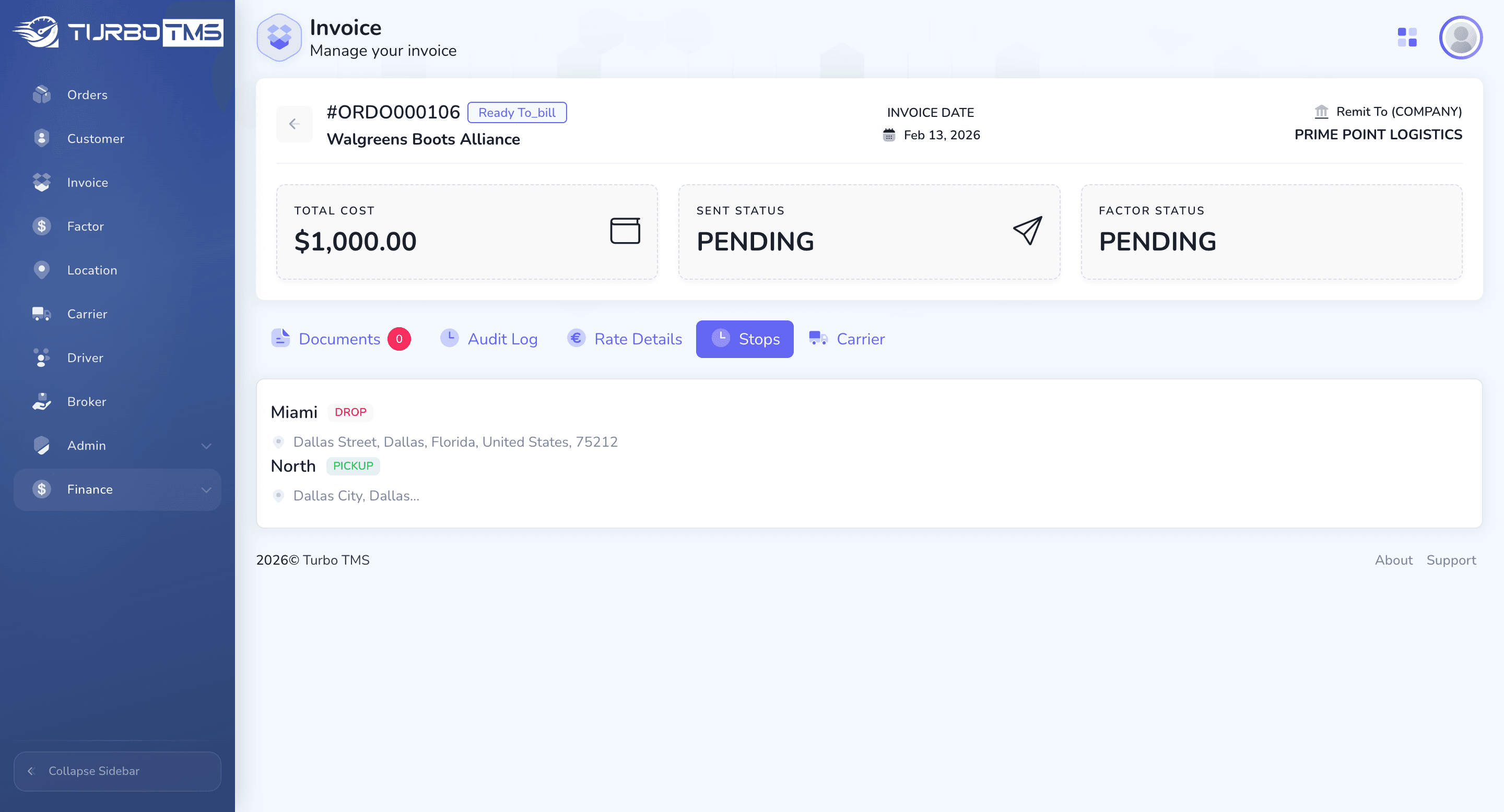 Step #80: Click on "Finance"
