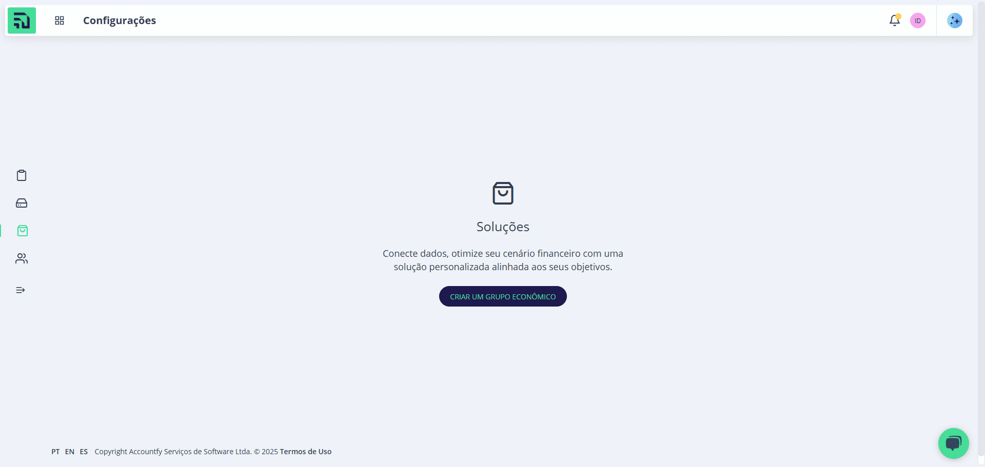 Step #33: Clique em "CRIAR UM GRUPO ECONÔMICO":