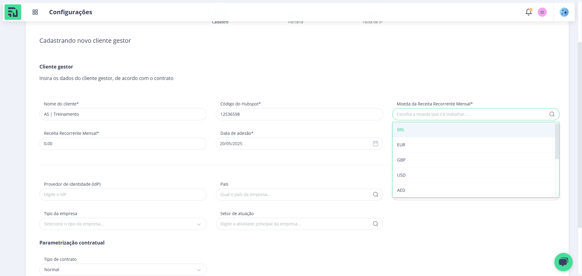Step #4: Selecione "BRL":