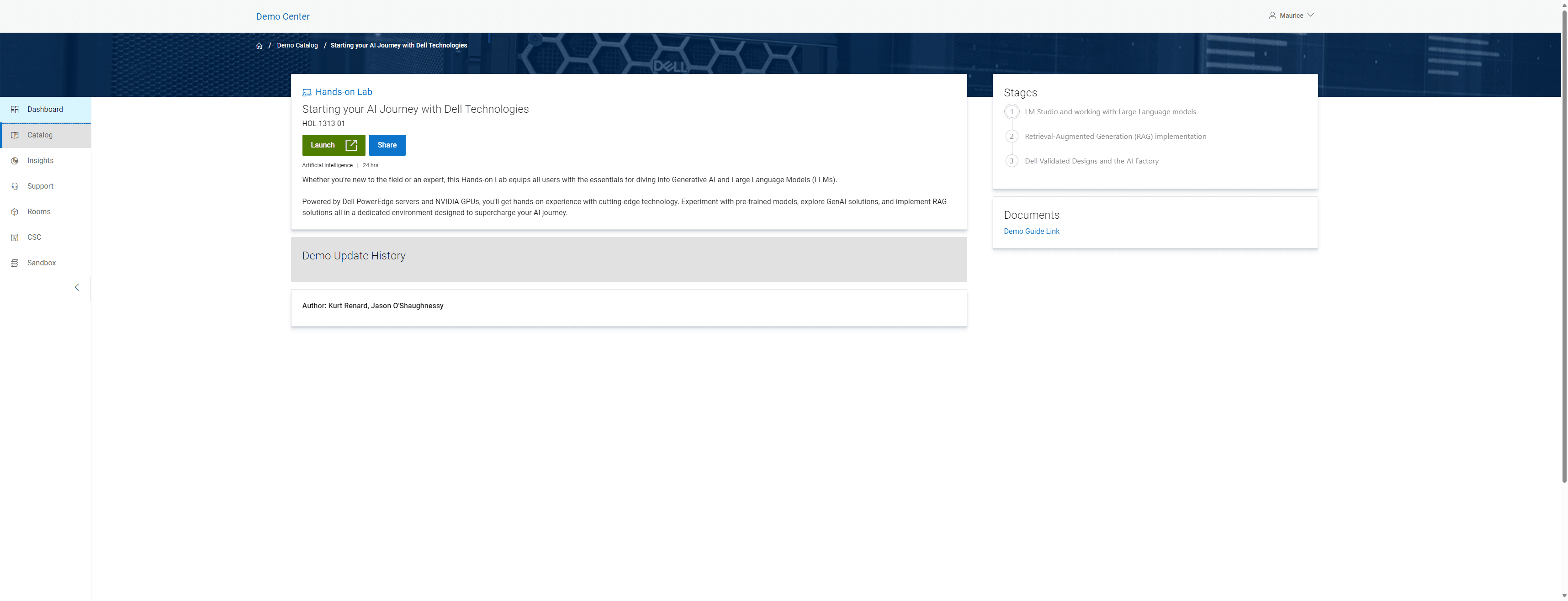 Step #4: Click on "Dashboard"