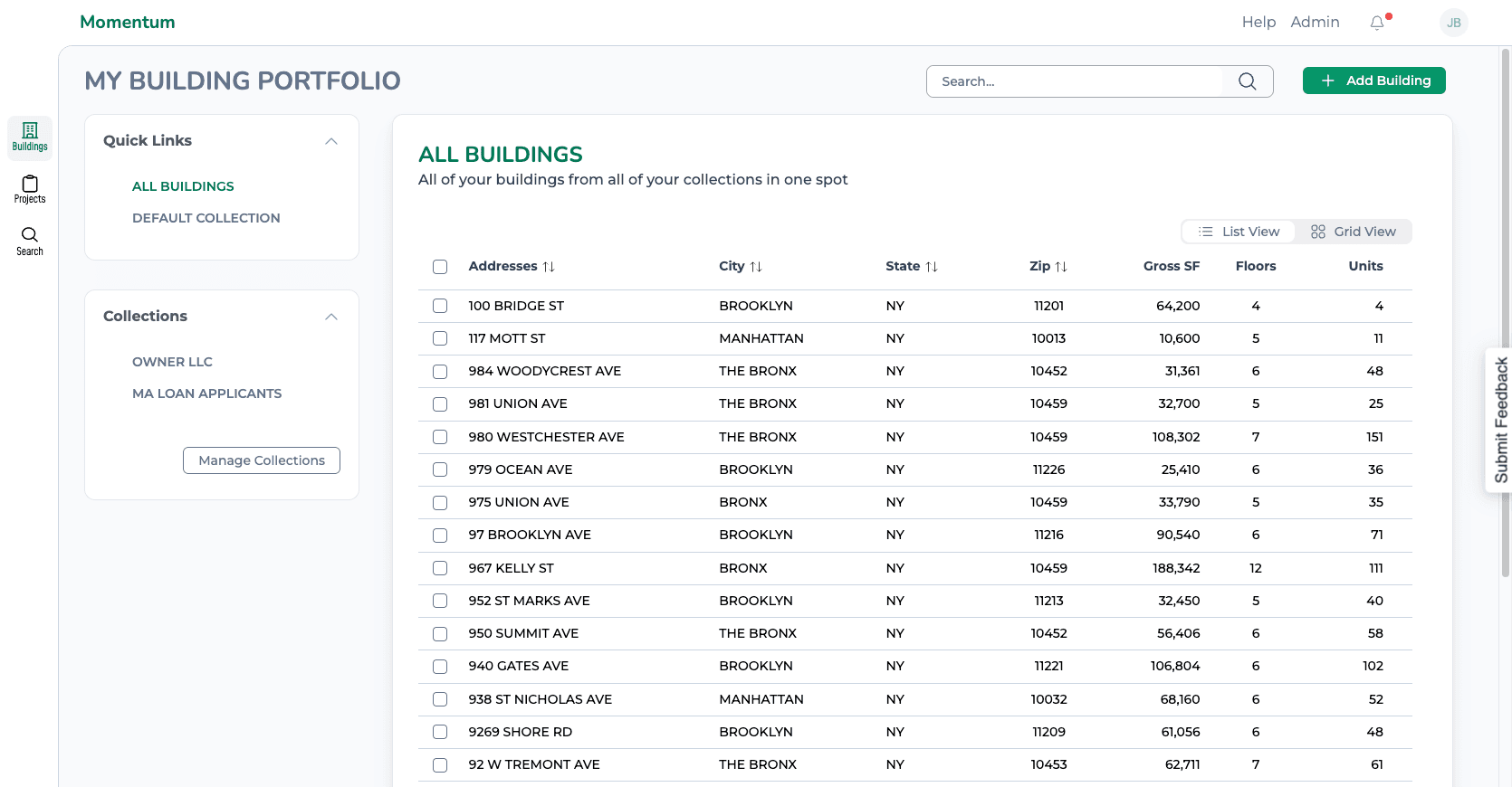 Step #8: Click on "+ Add Building"