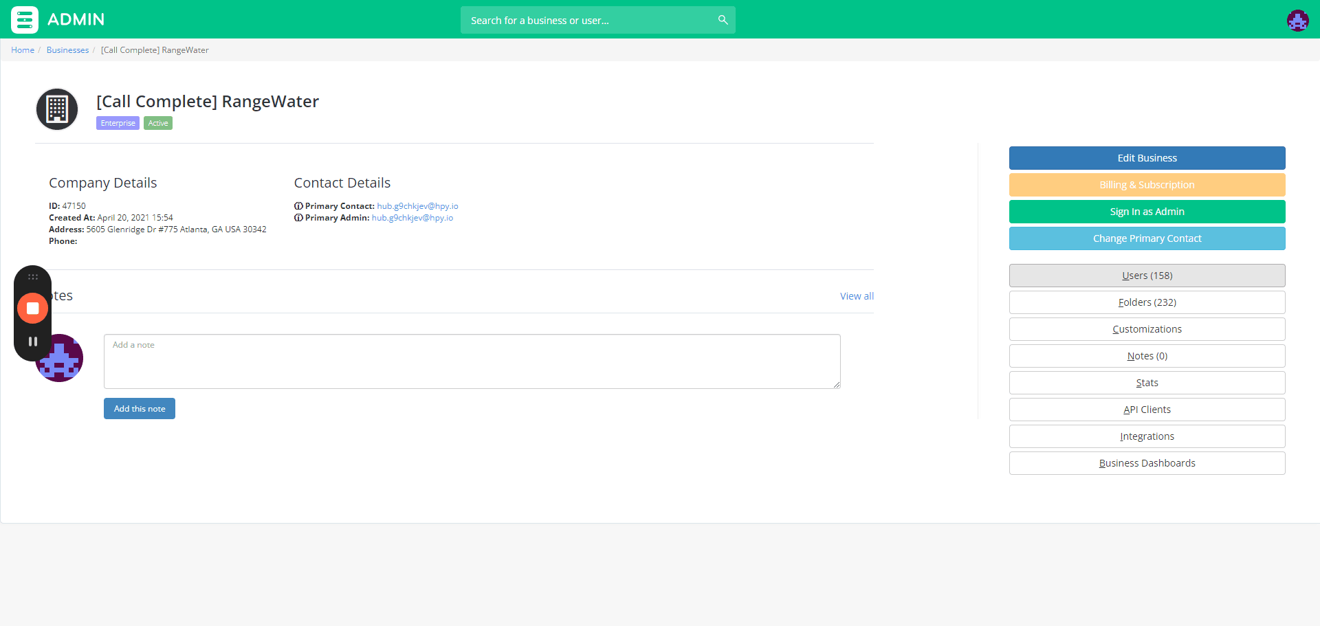 Step #5: Click on "Users"