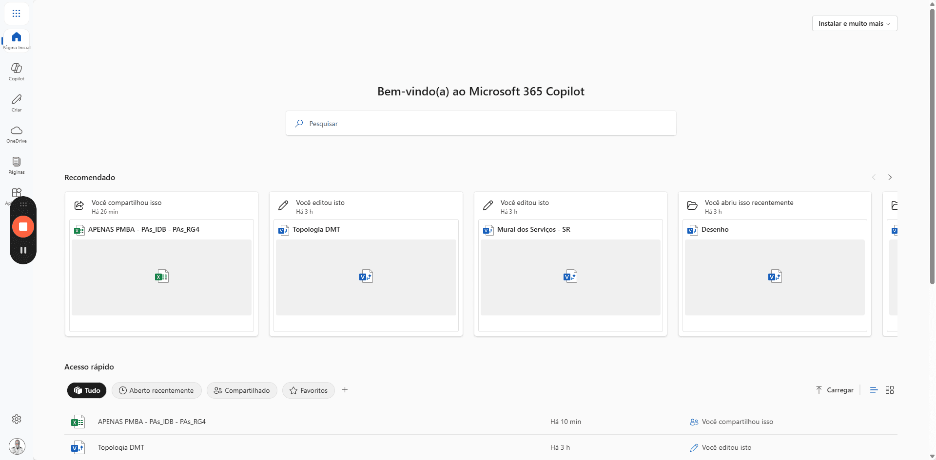 Step #3: Clique aqui para acessar os aplicativos presentes no Office 365 da conta funcional