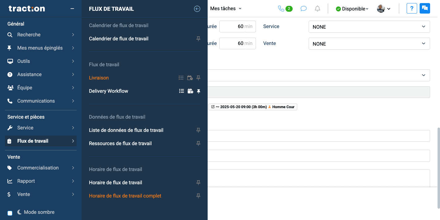 Step #6: Cliquez sur "Horaire de flux de travail complet"