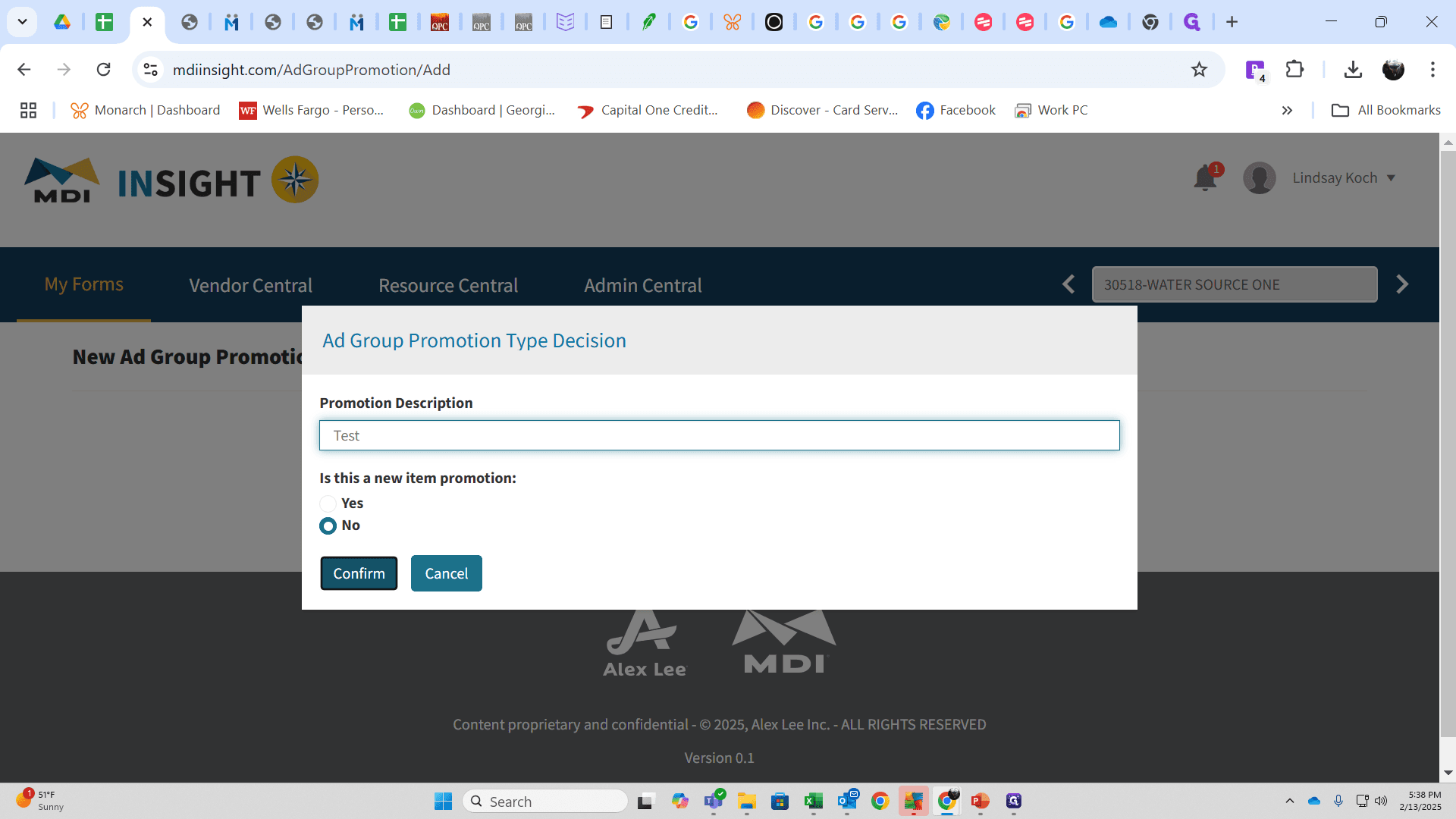 Step #17: Click on "Confirm"