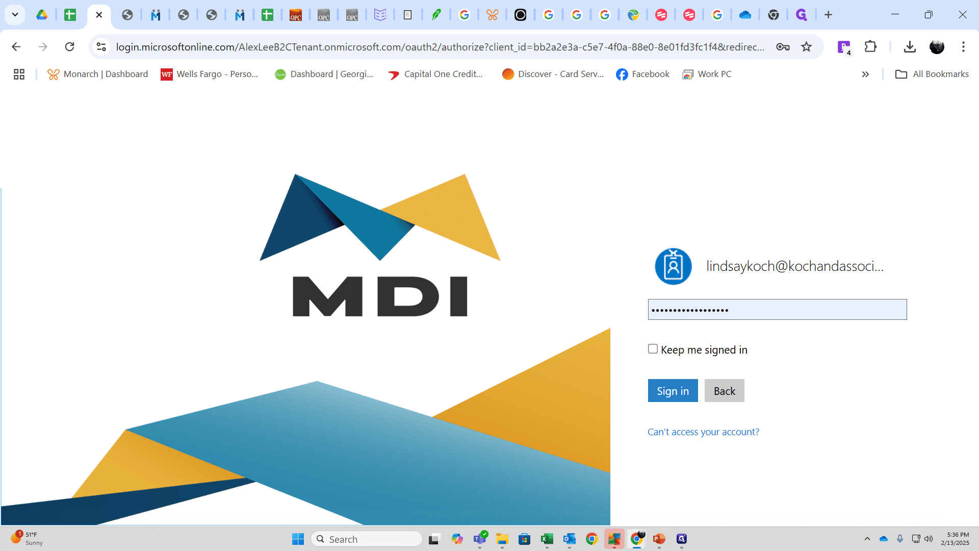 Step #2: Click on "Sign in" with the credentials from the Admin sheet