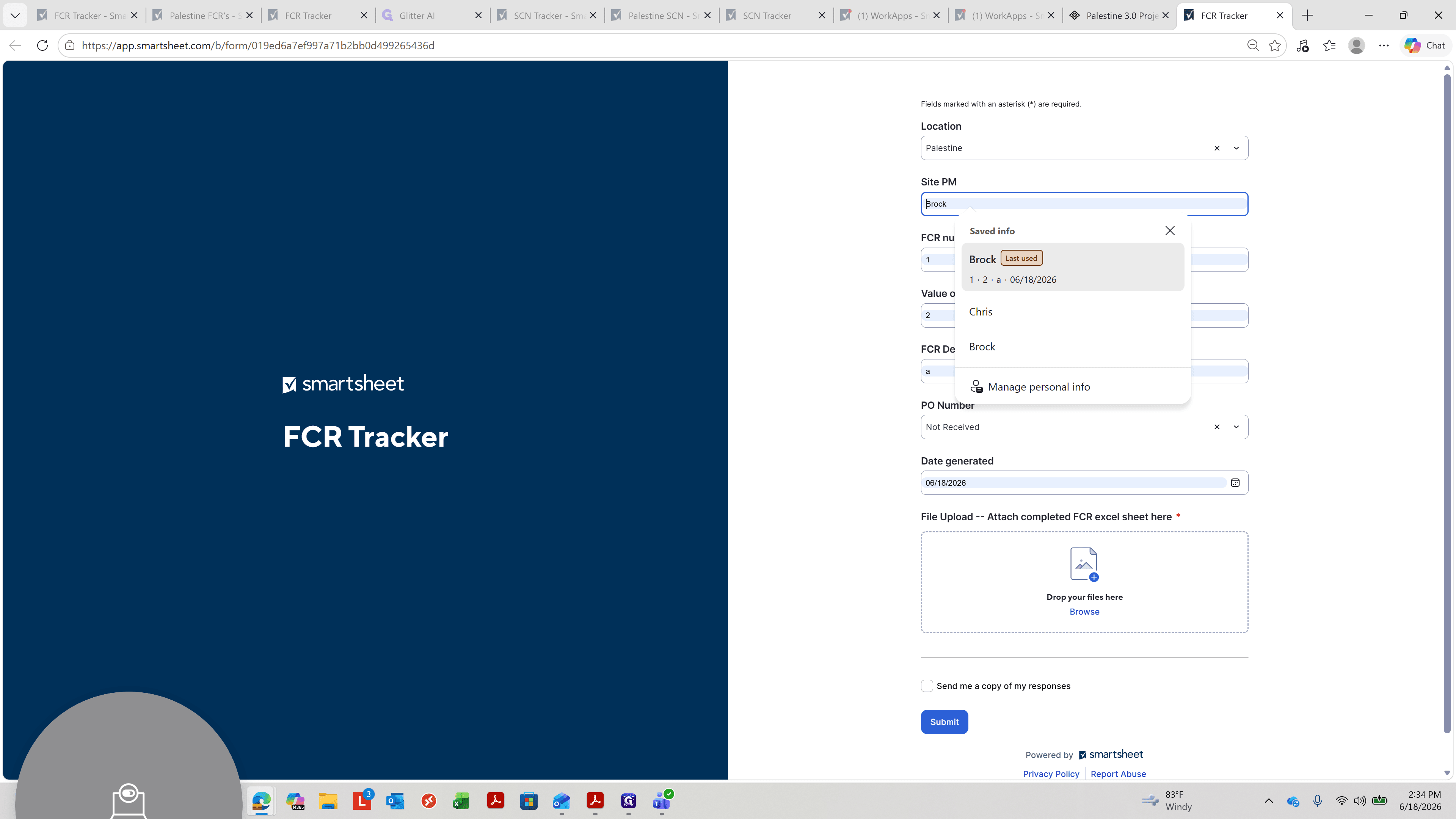 Step #4: Enter the appropriate project manager.