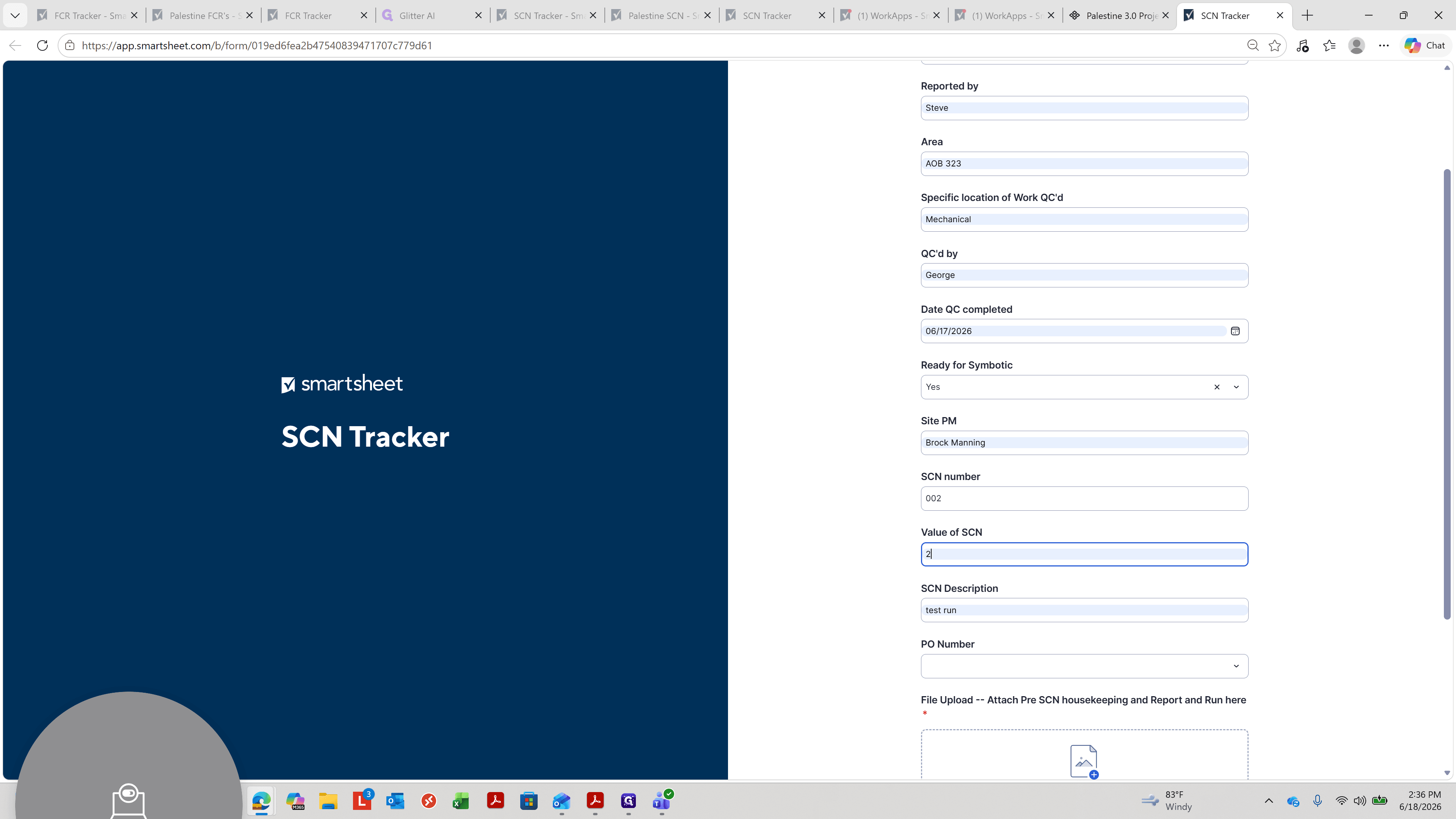 Step #16: Enter the Value of SCN and provide a brief description.