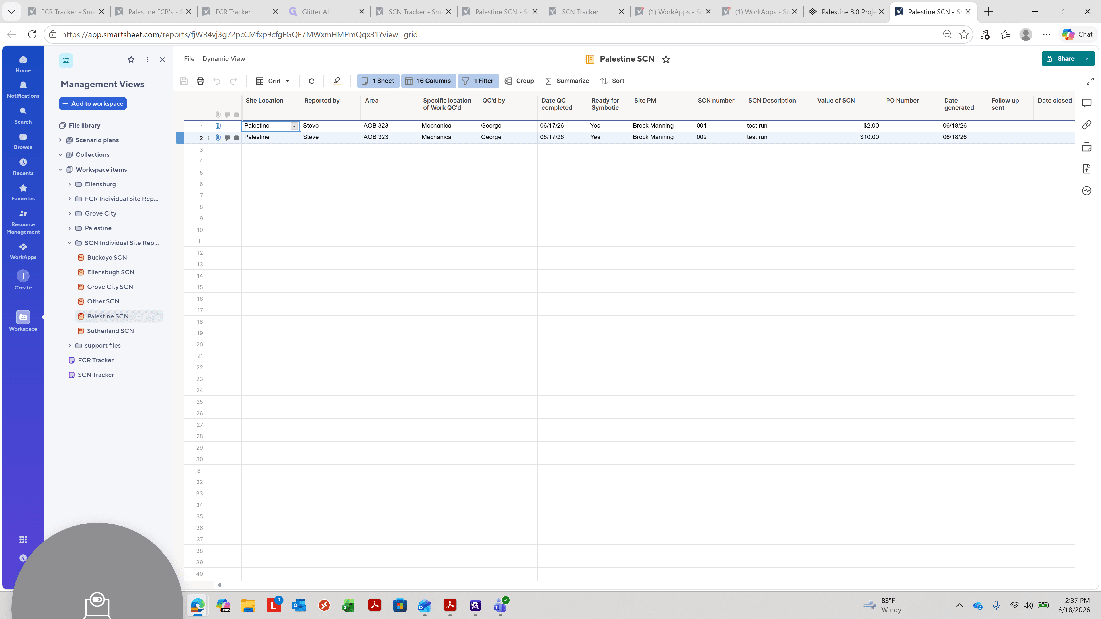 Step #23: Click the row corresponding to your recent submission to select it.