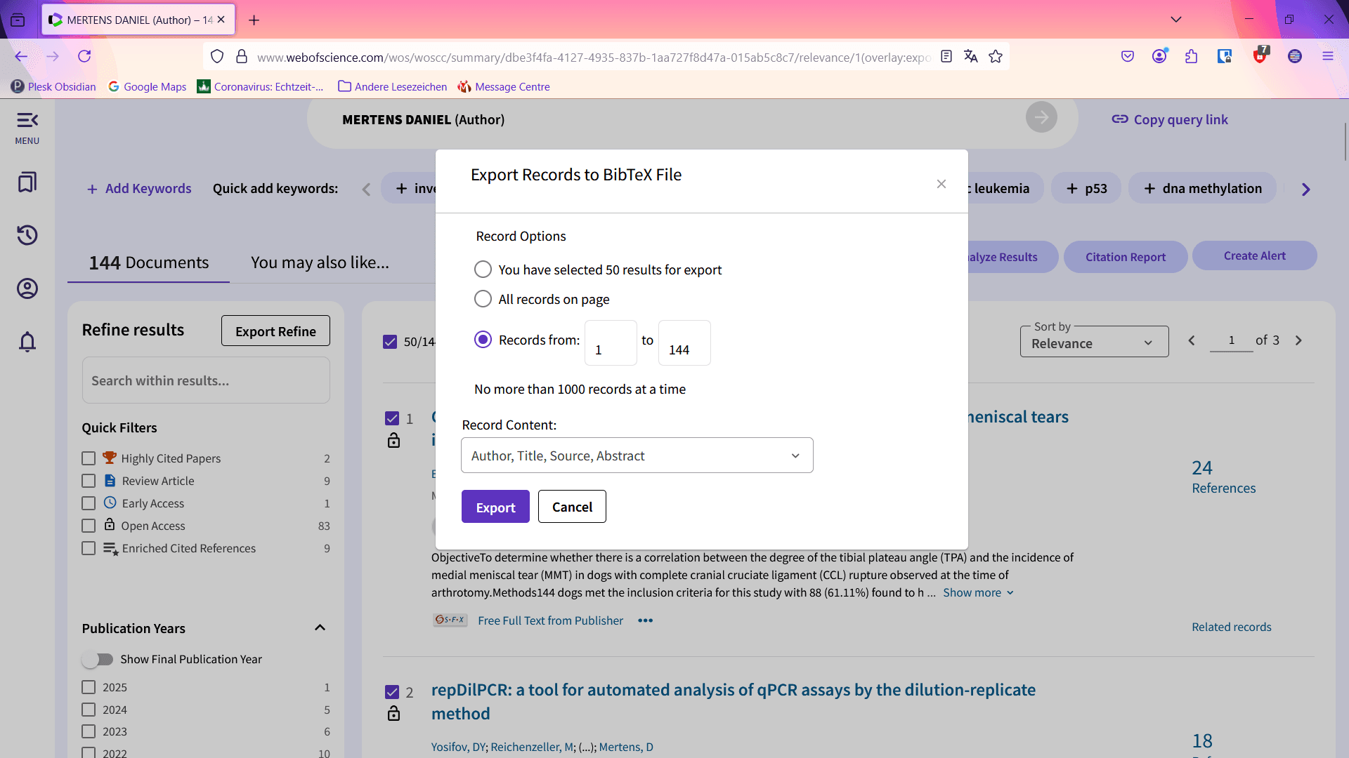 Step #11: Click on "Export"