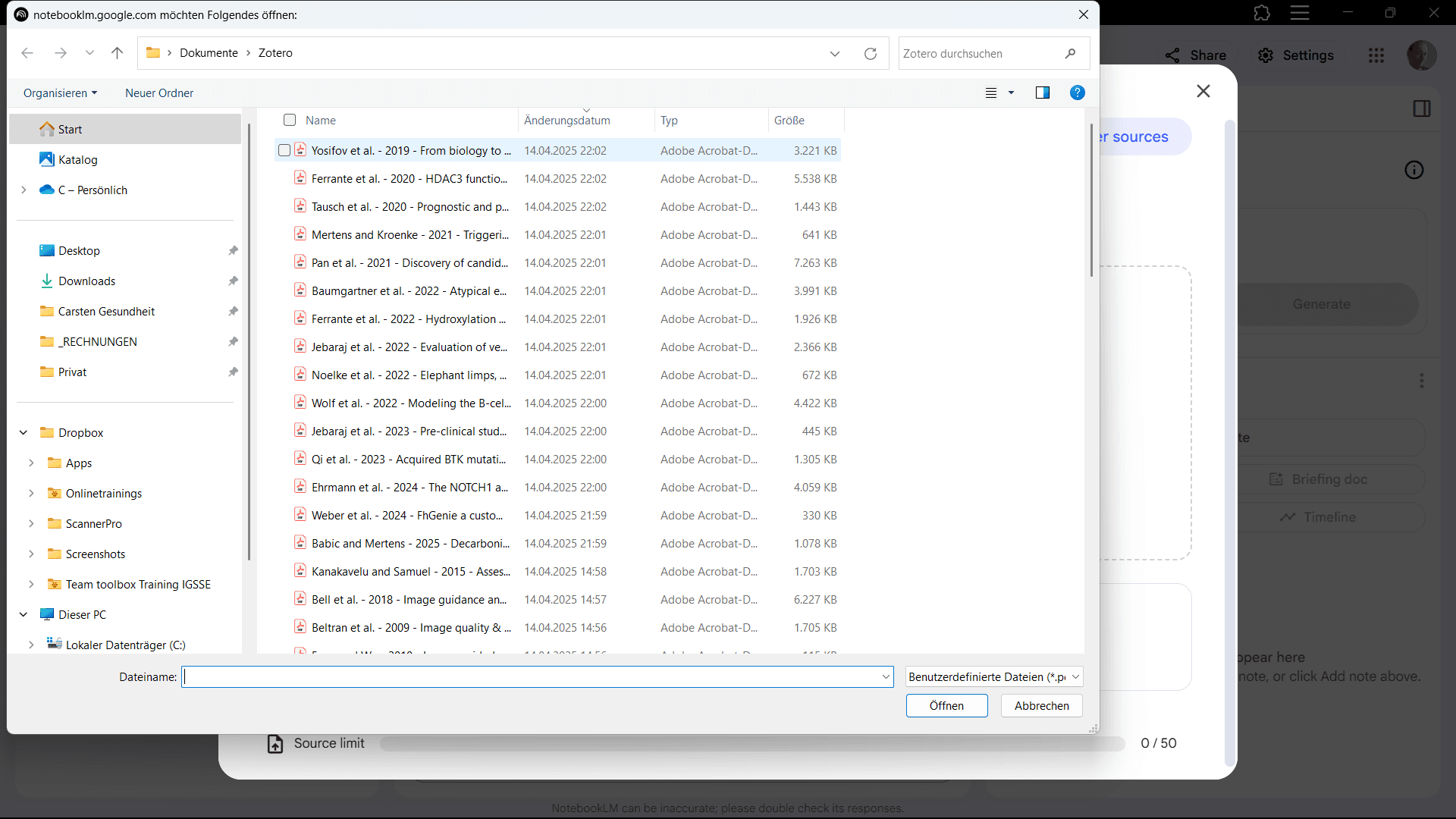 Step #20: Click on the downloaded papers