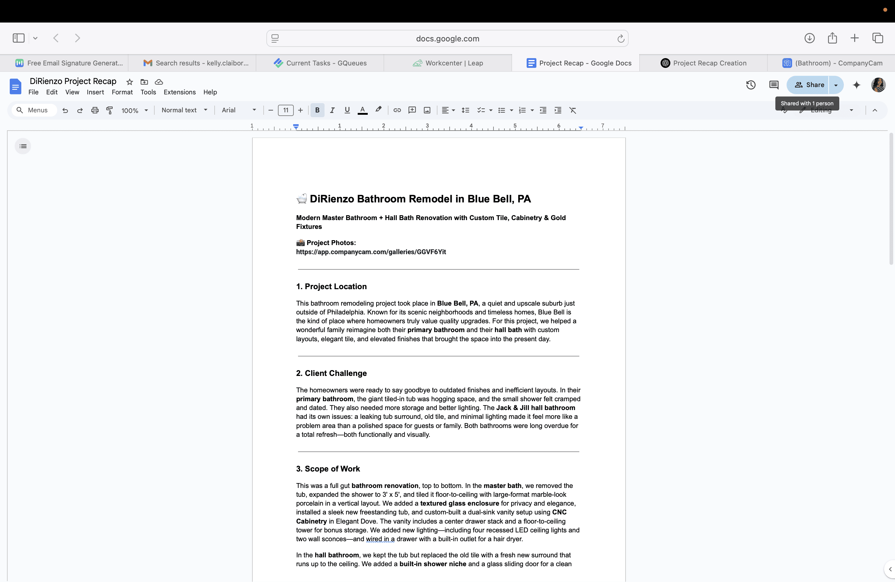 Step #128: Click on "Share"