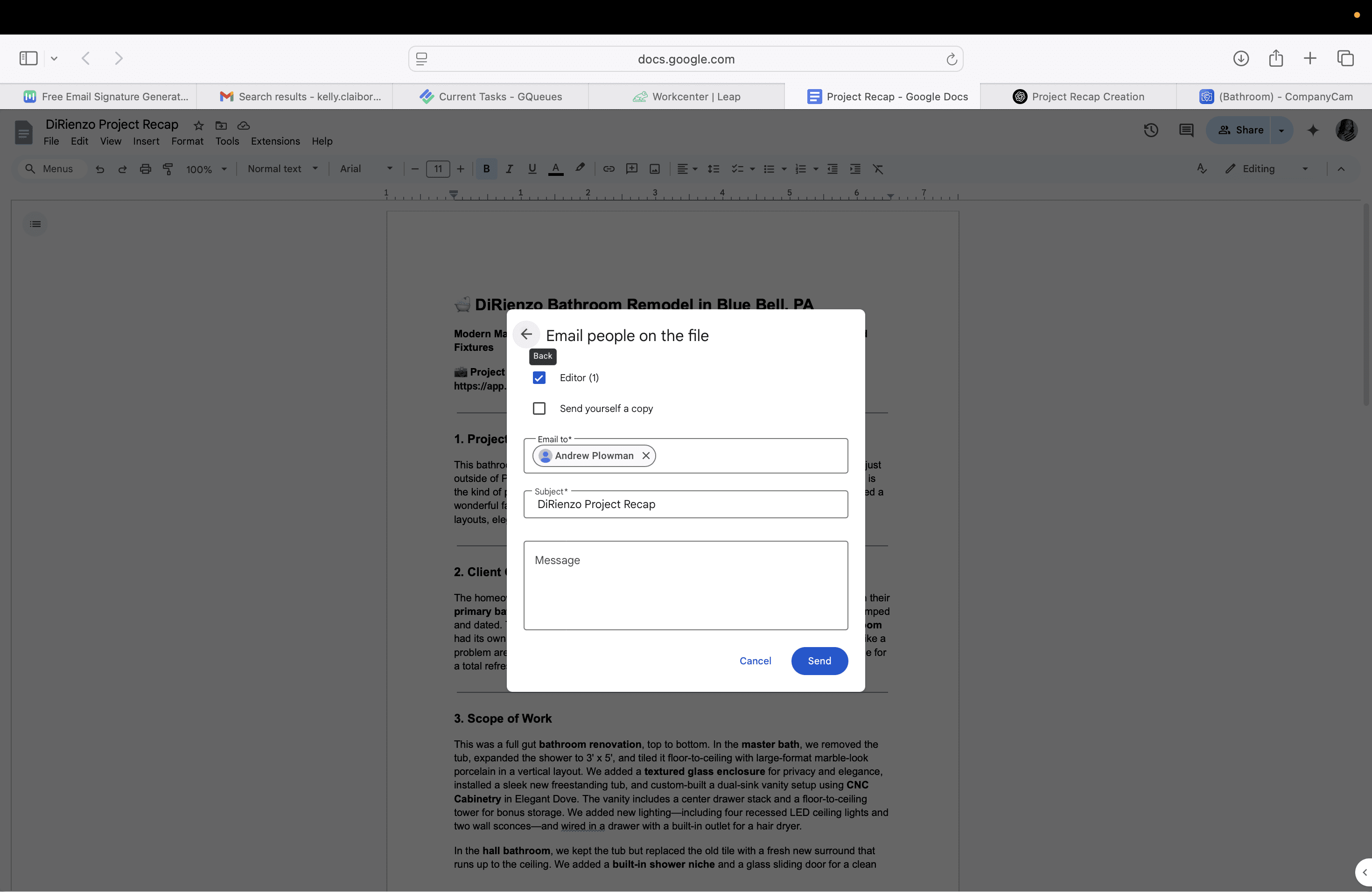 Step #137: Click on "Modern Ma ←"