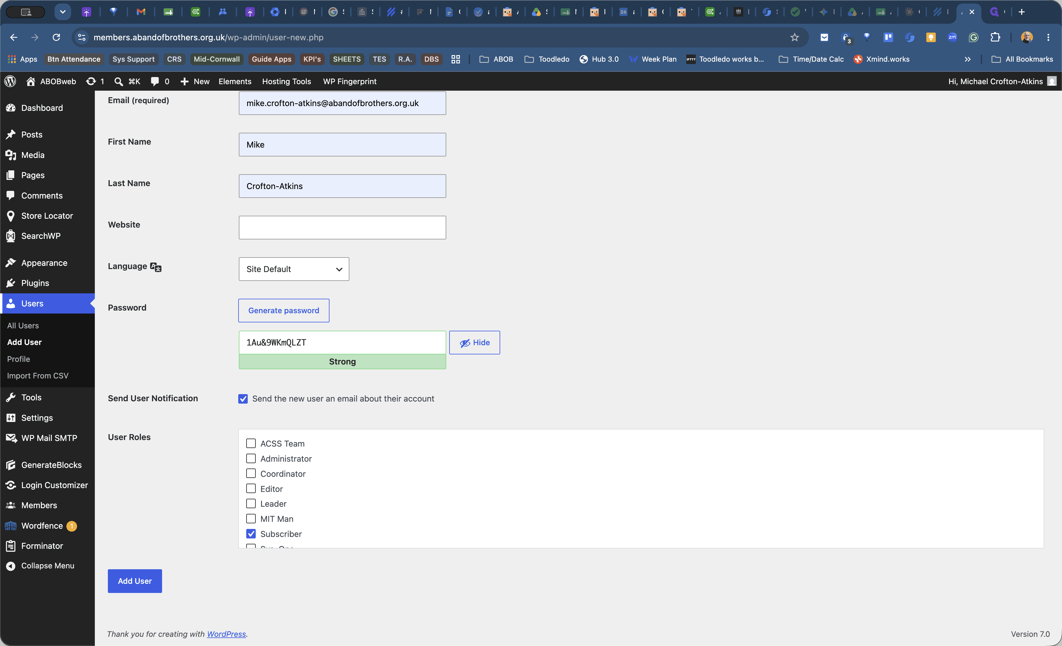 Step #7: Click Users in the left navigation menu.