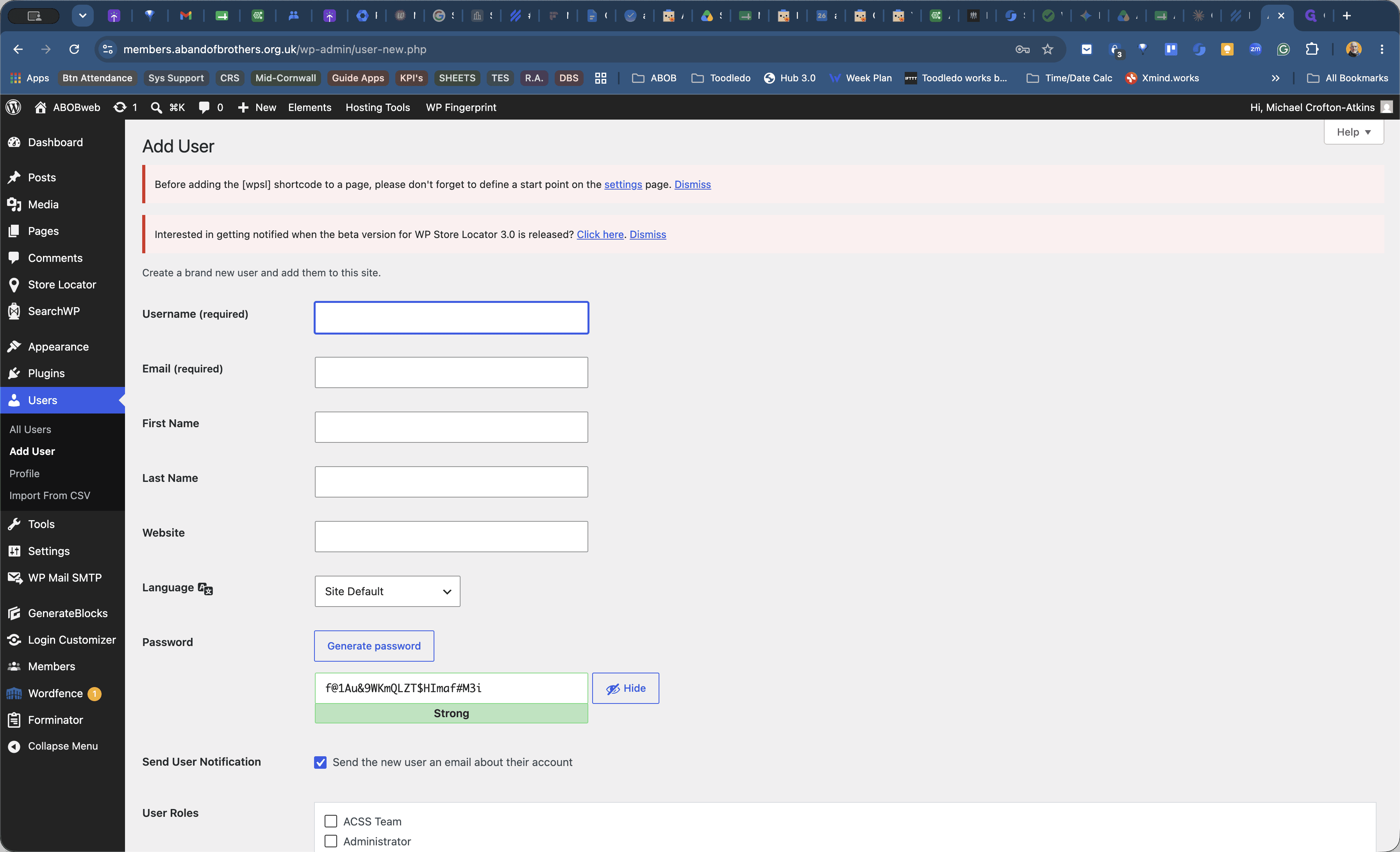 Step #3: Enter the username. Format this as the user's first and last name (no spaces, capitalising the first letter of each (e.g., JohnDoe).