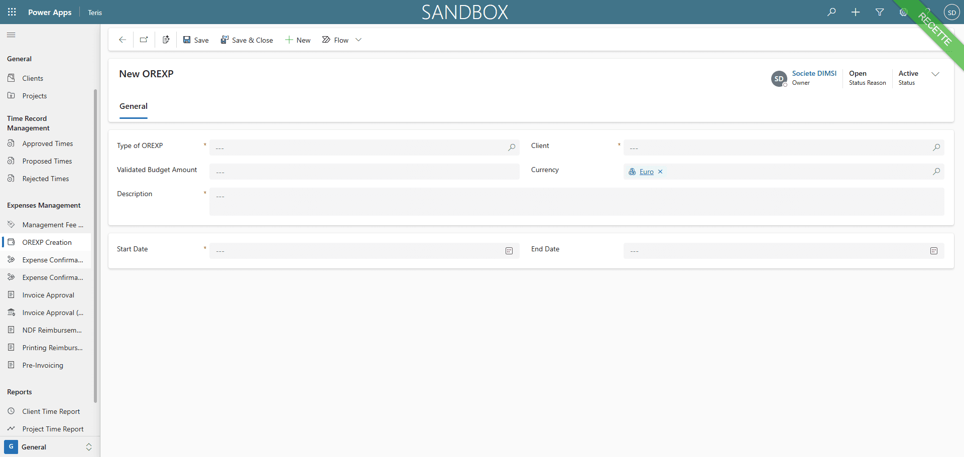 Step #5: Click on "Expense Confirmation"
