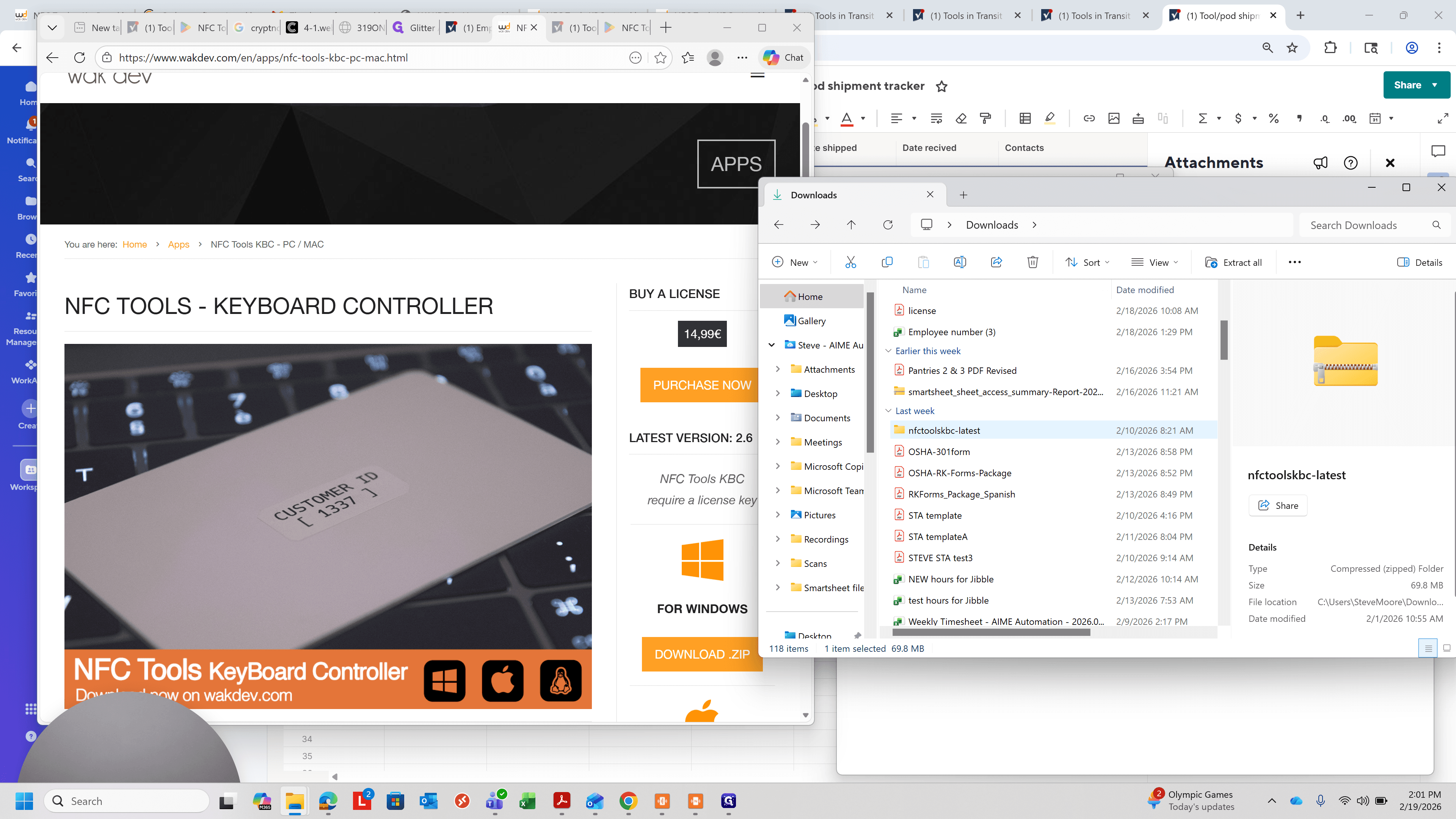 Step #6: Double-Click on "nfctoolskbc - latest" in the extracted folder, there will be no zipper on the folder icon