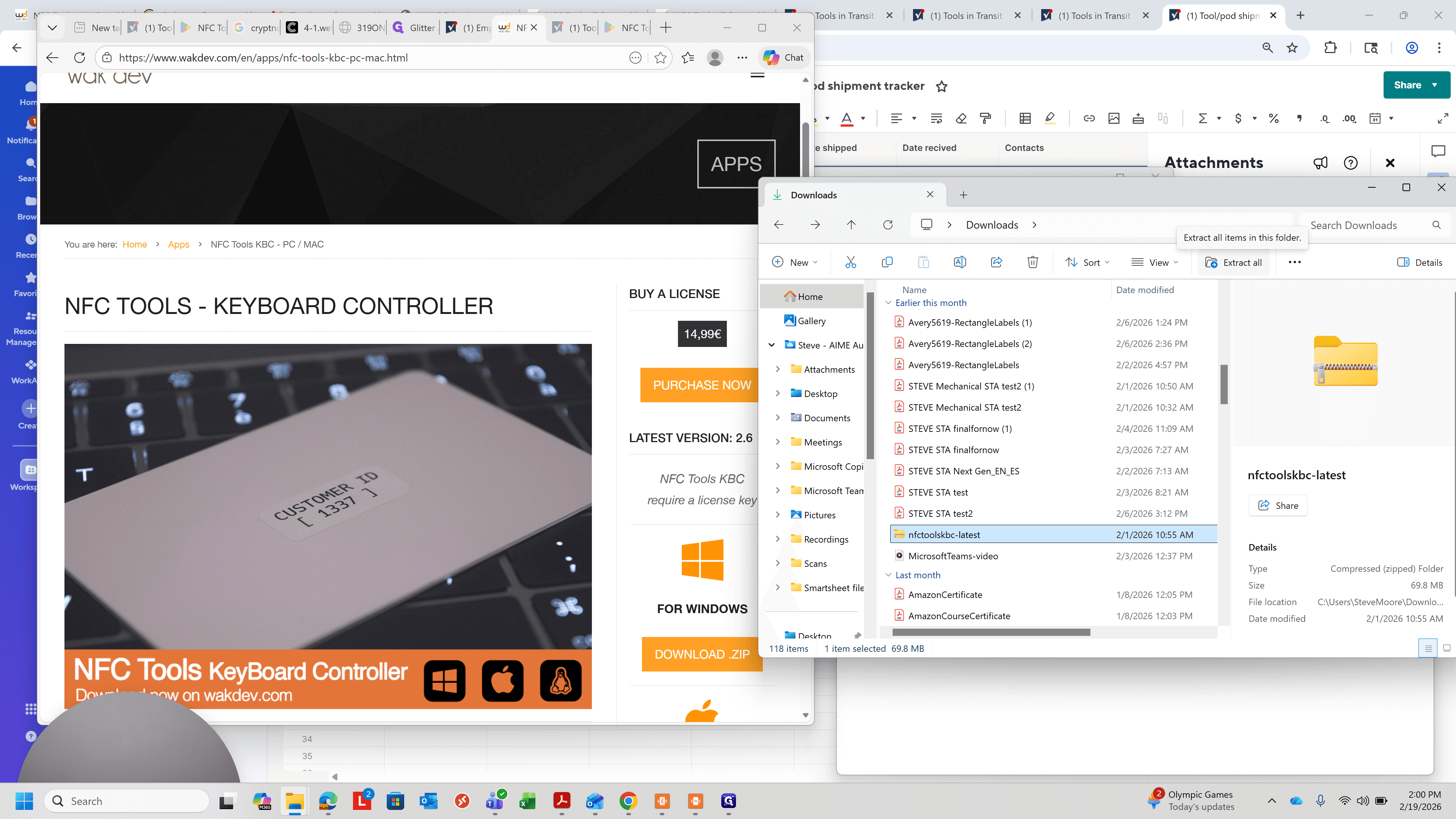 Step #4: It will download a zip file. Click on "Extract all" with show extracted files when complete checked.