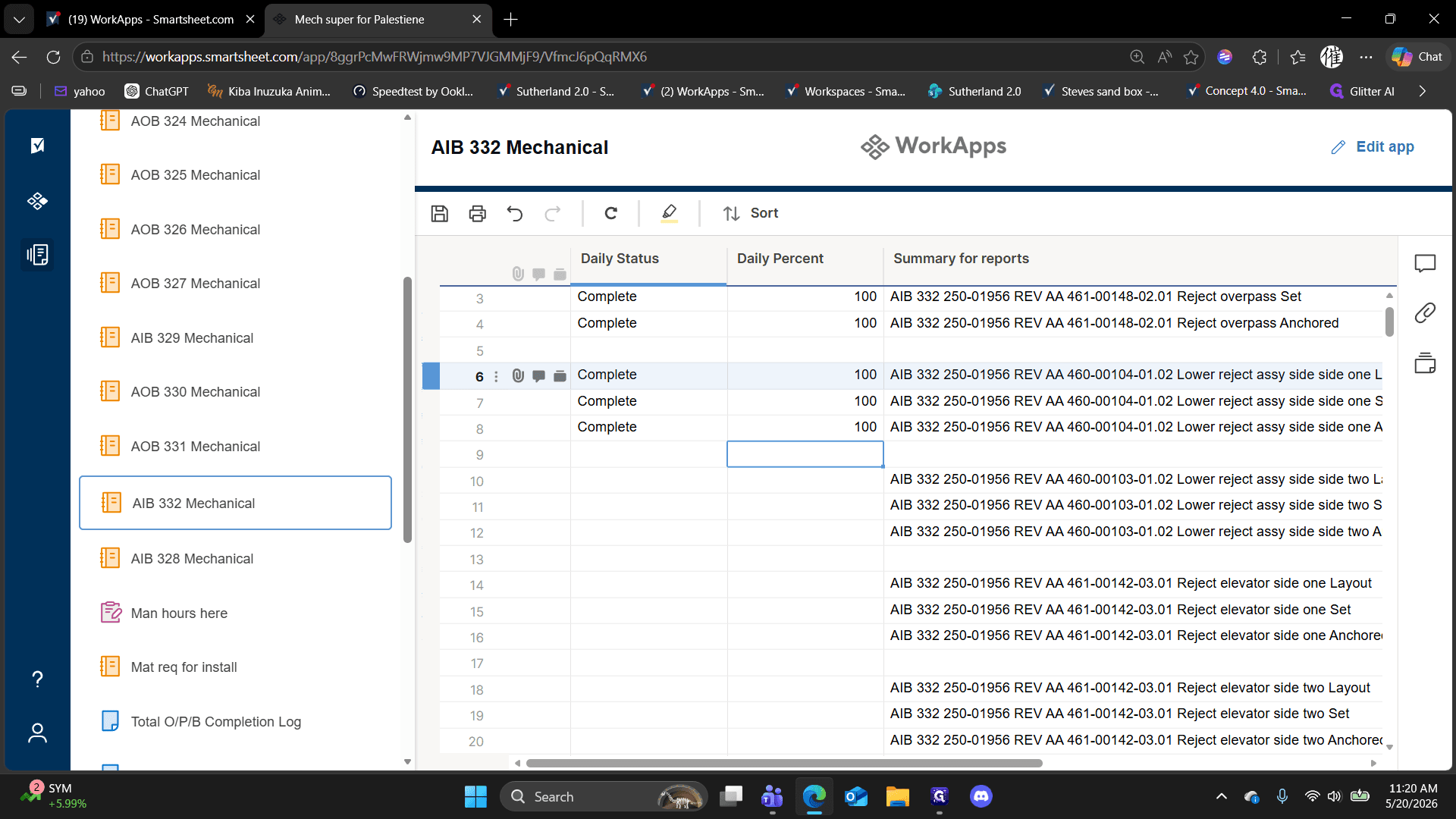 Step #7: Drag and paste copied values across multiple rows to speed up data entry.